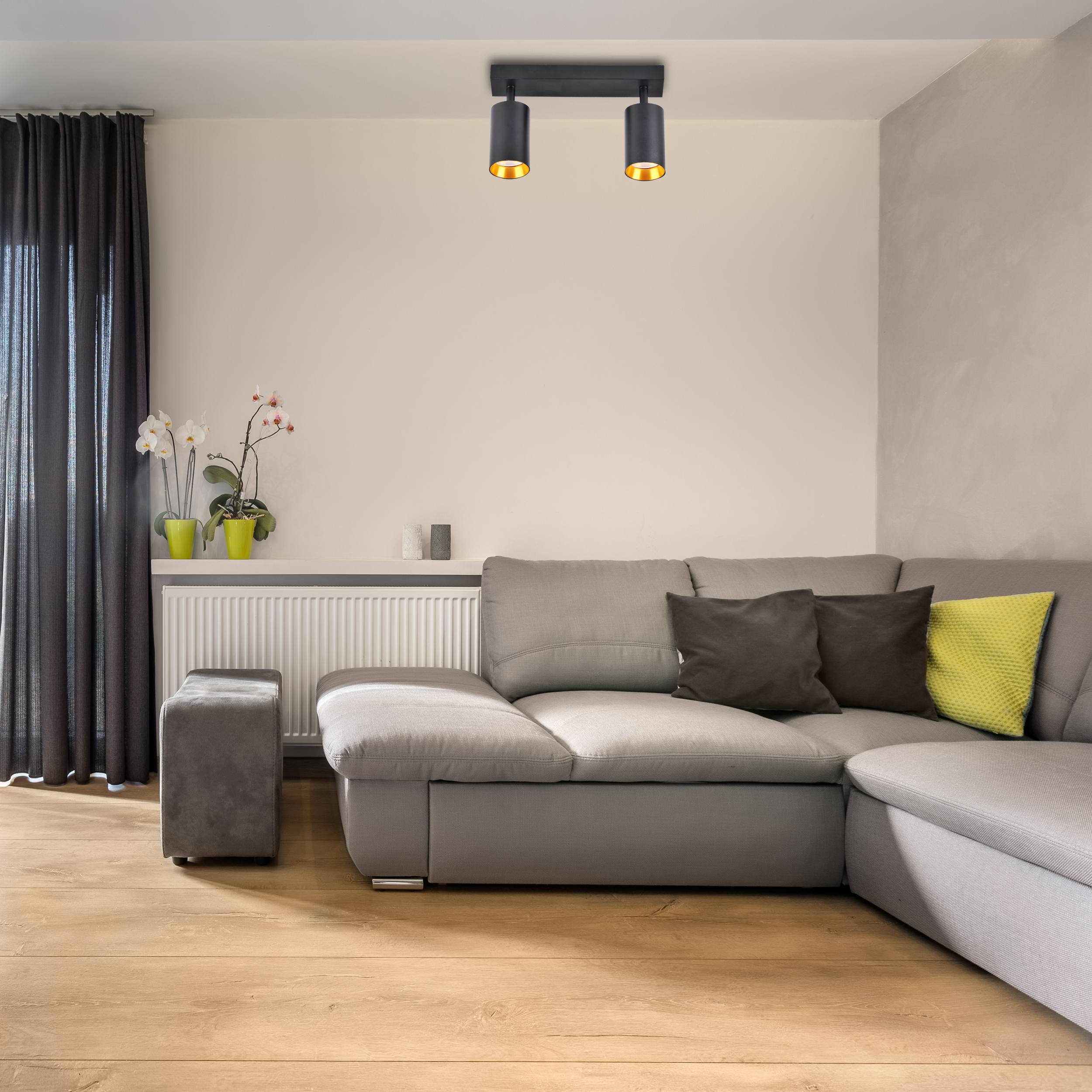 Listwa reflektorowa Maribel czarna 2 x GU10 Goldlux - 3