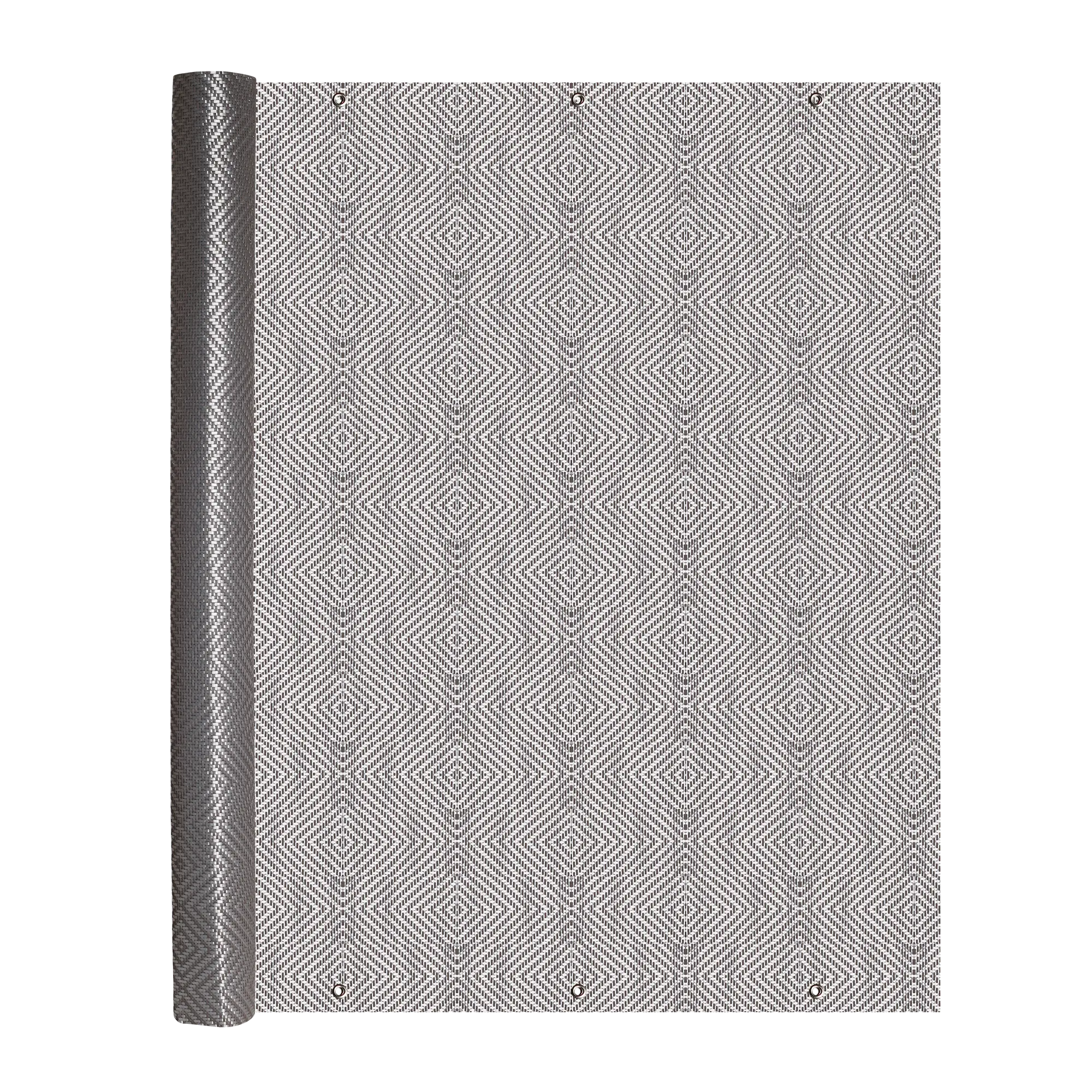 Osłona balkonowa oczkowana 1x25 m technorattan beżowe romby