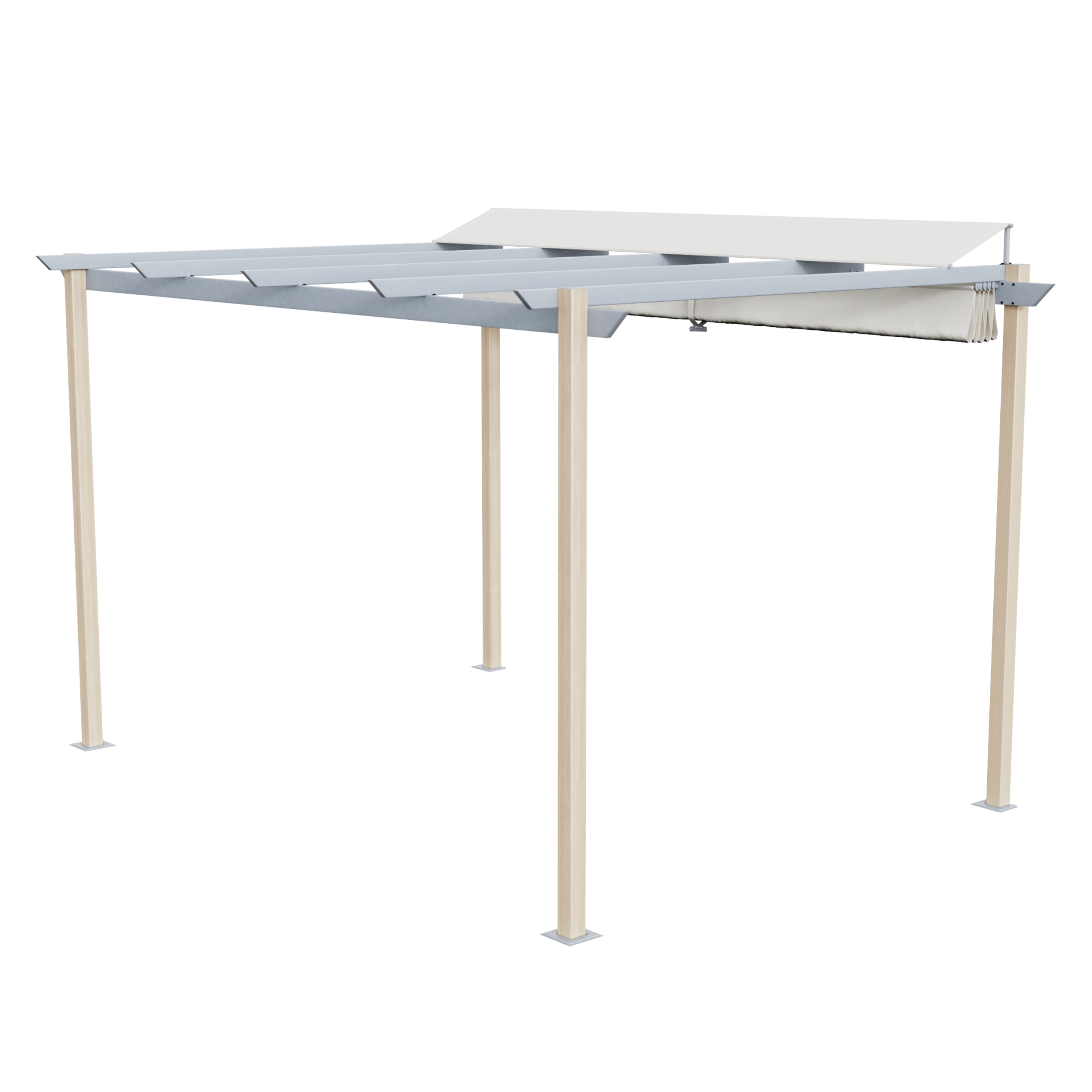 Pawilon ogrodowy pergola Omega 400x285x258 cm beżowy Naterial