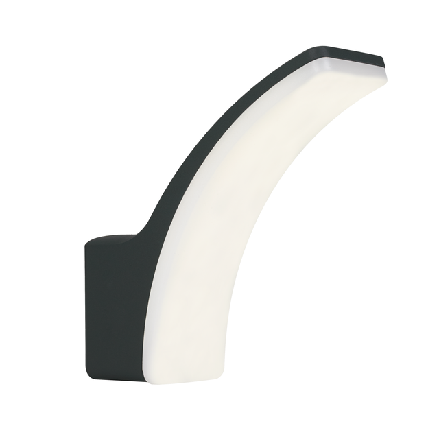 Candeeiro de parede exterior led Lakko IP44 1500lm alumínio cinzento Inspire