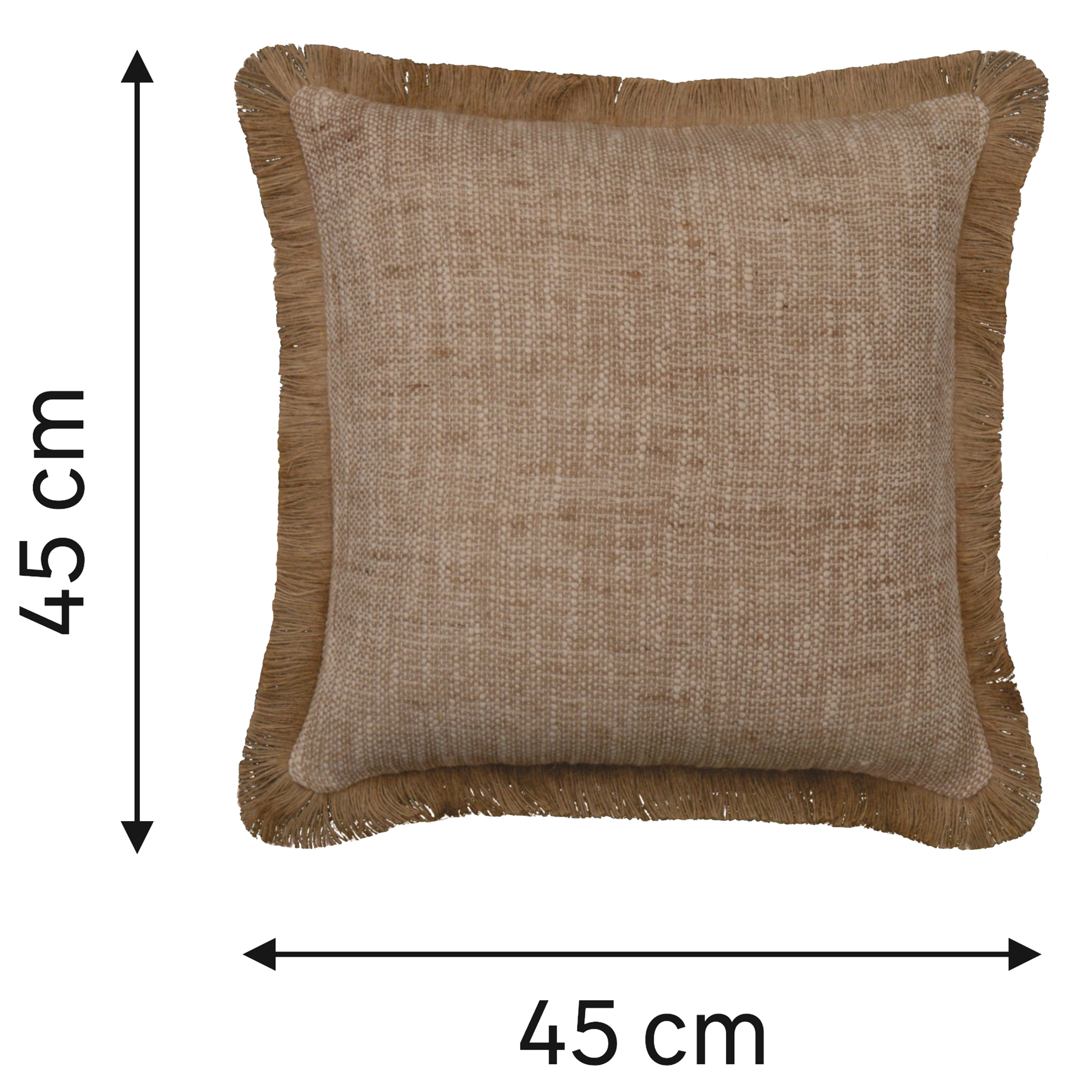 Poduszka Autane brązowa 45 x 45 cm Inspire - 2