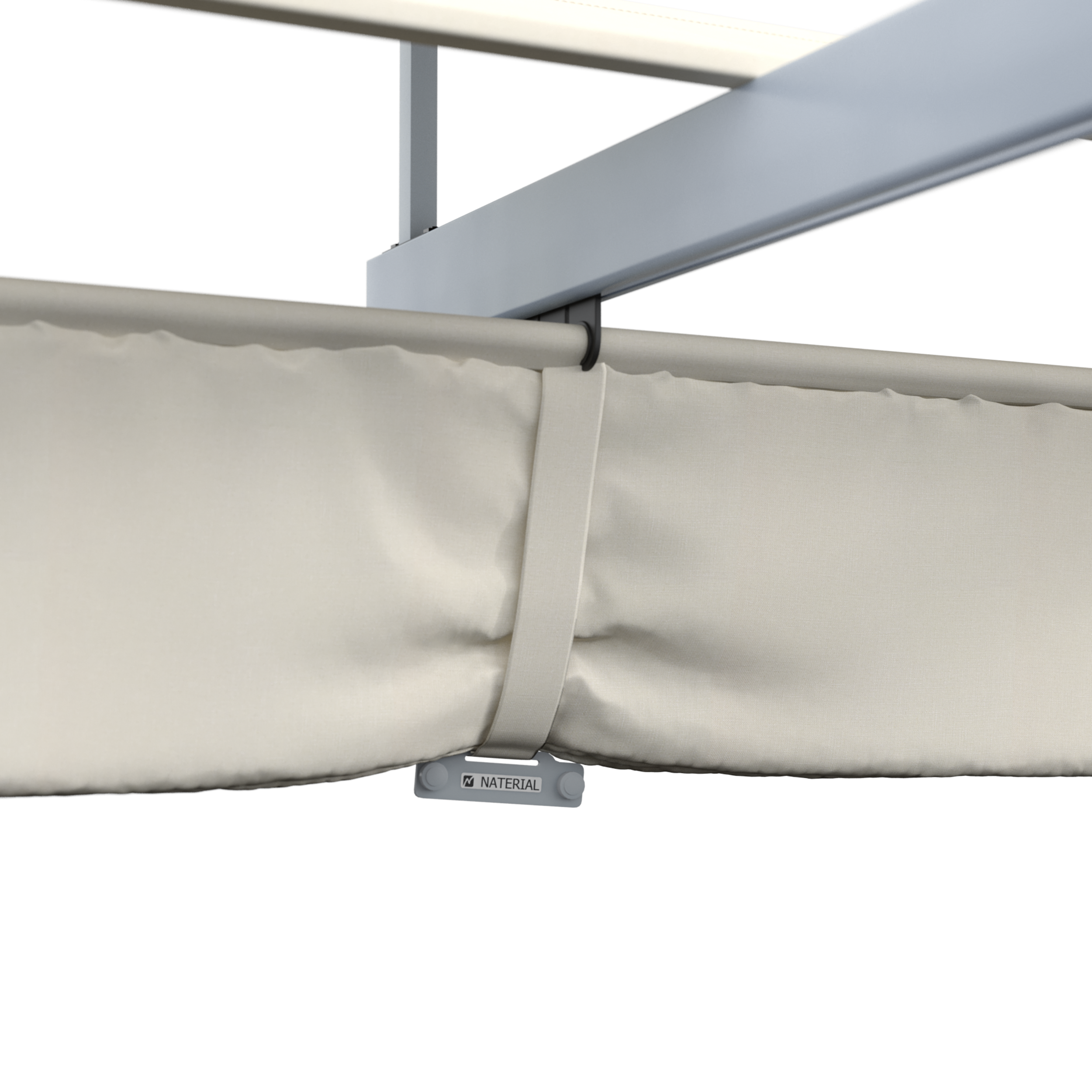 Pérgola de aluminio con cubierta NATERIAL Omega  de 400 x 285 cm beige - 5