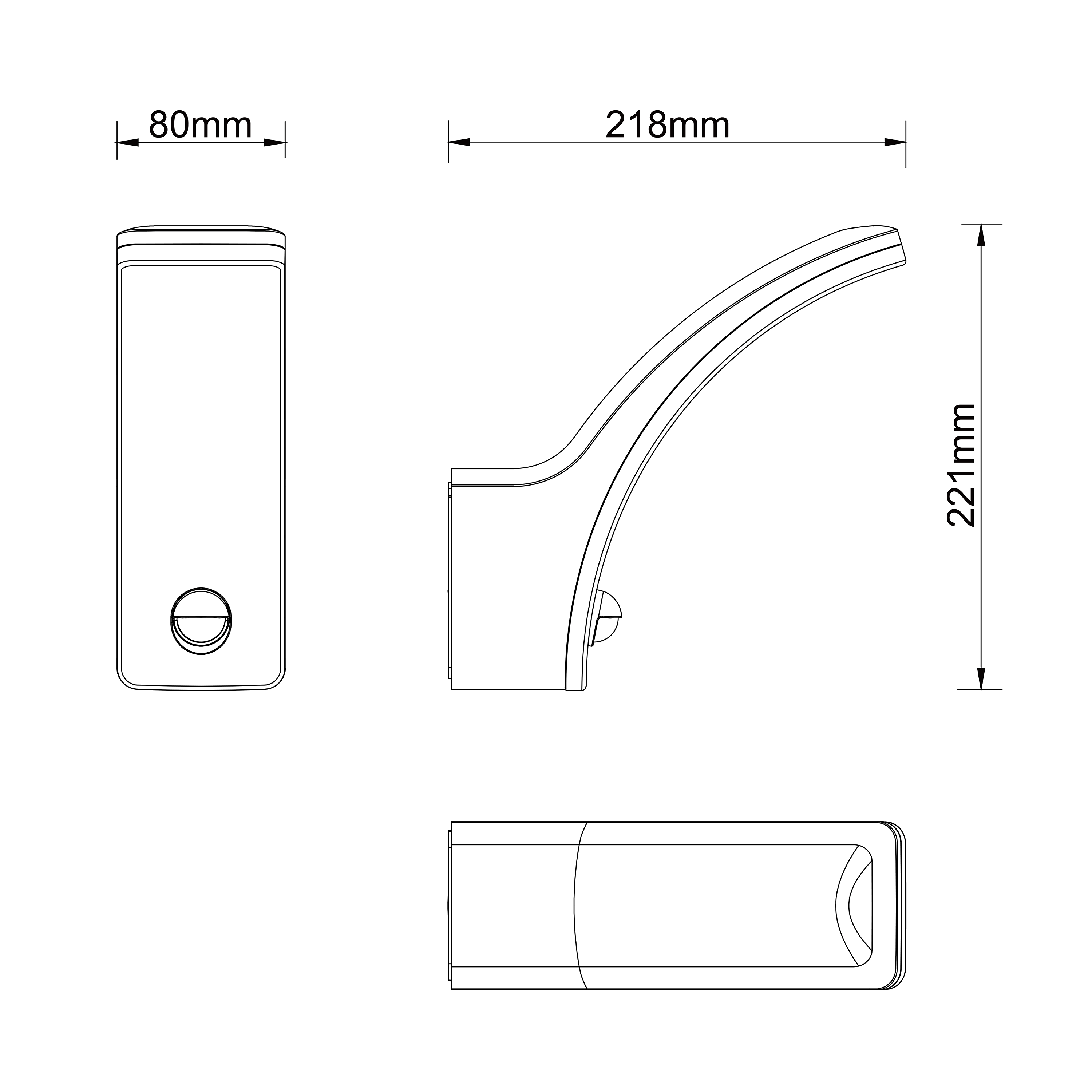 Candeeiro de parede exterior led Lakko com sensor IP44 1500lm cinzento escuro Inspire - 8