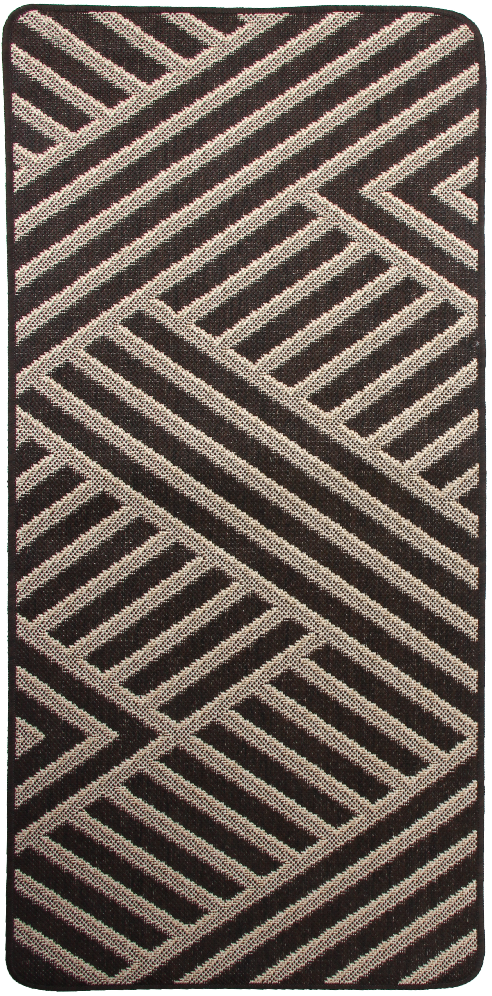 Chodnik dywanowy Rasta ciemnobrązowy 67 x 200 cm
