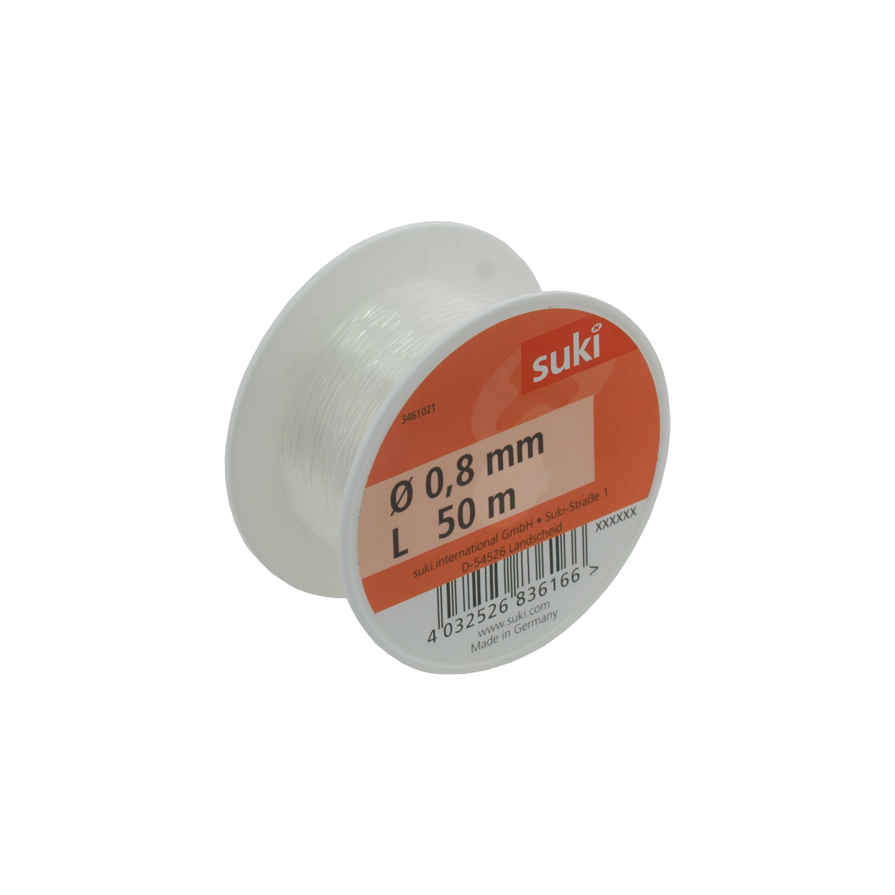 Żyłka nylonowa 0.8 mm x 50 m transparentna