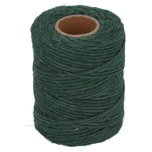 Sznurek jutowy 2 mm x 50 m pleciony ciemnozielony Suki
