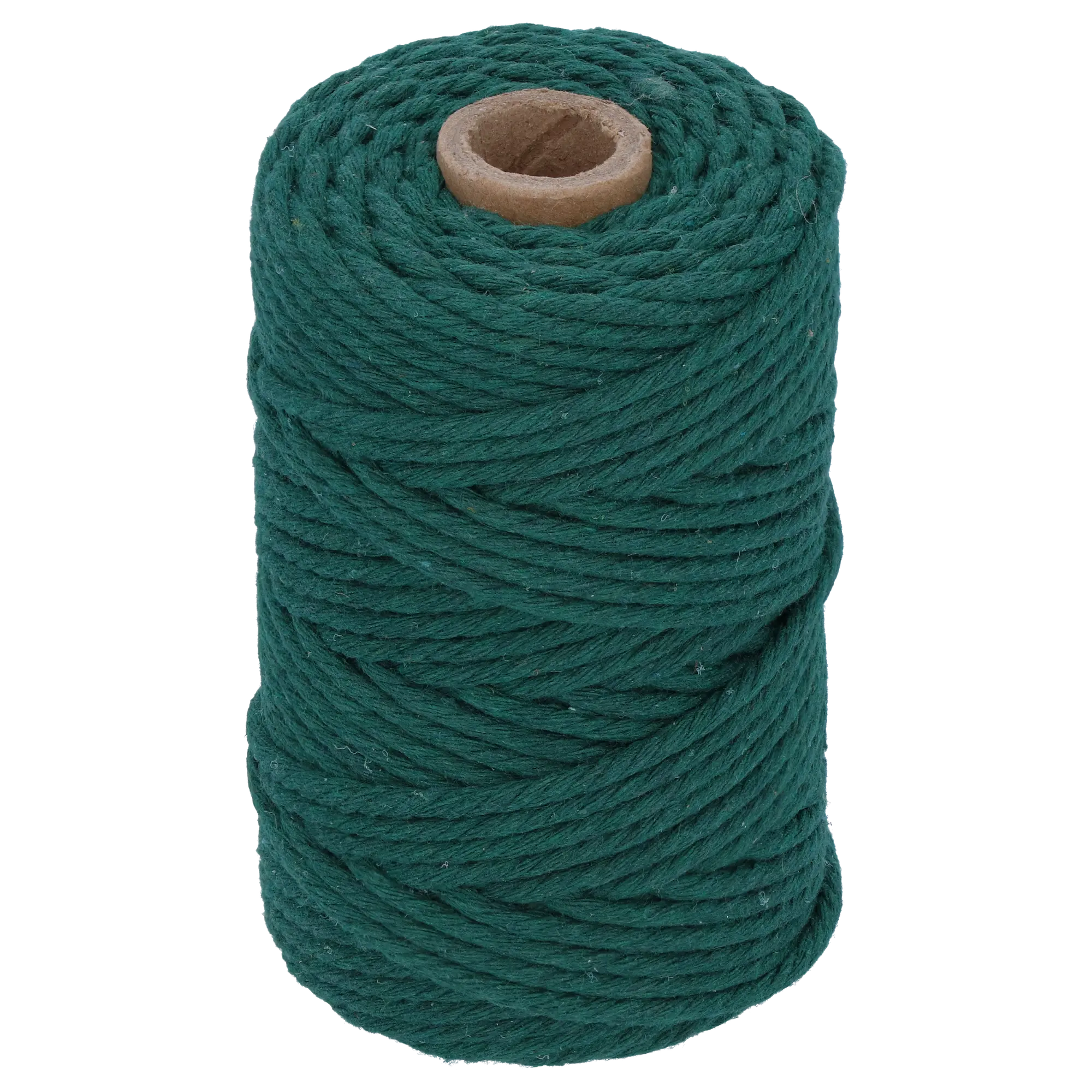 Sznurek bawełniany 3 mm x 50 m pleciony ciemnozielony Suki