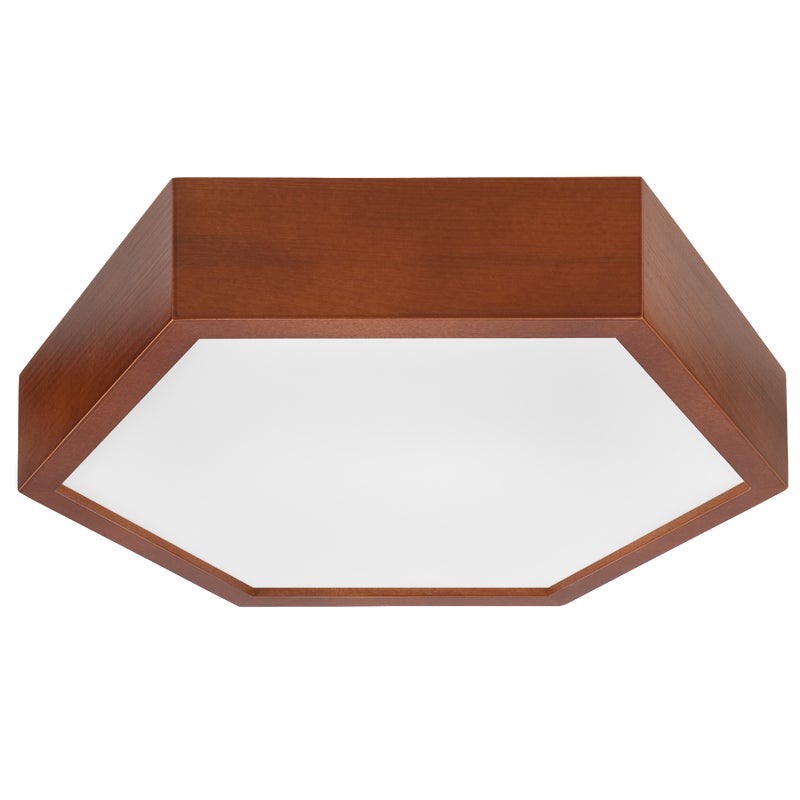 Plafon 43 cm brązowy E27 Lamkur