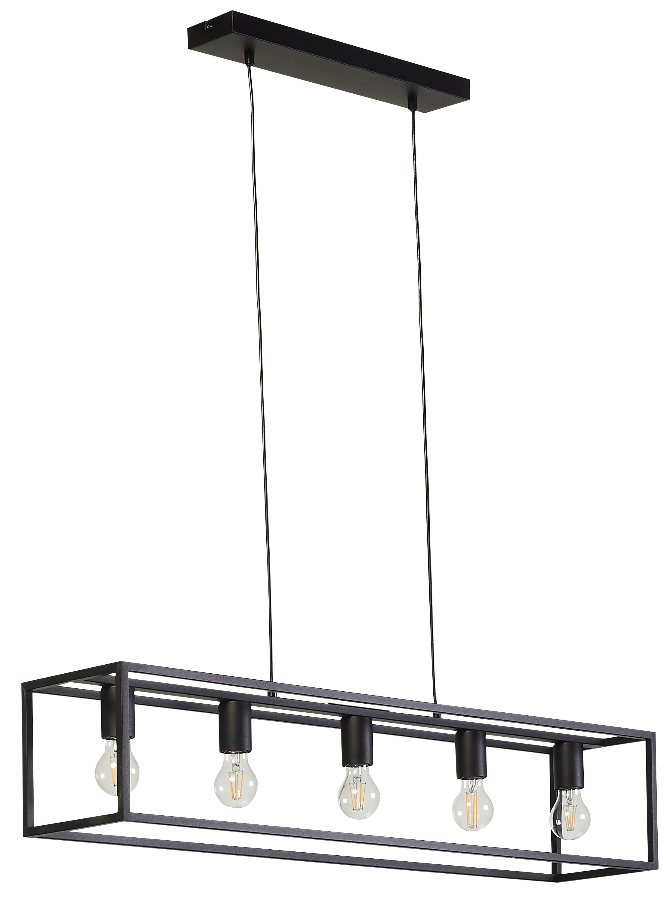 Lampa wisząca Eldrick czarna 5 x E27 Inspire - 2