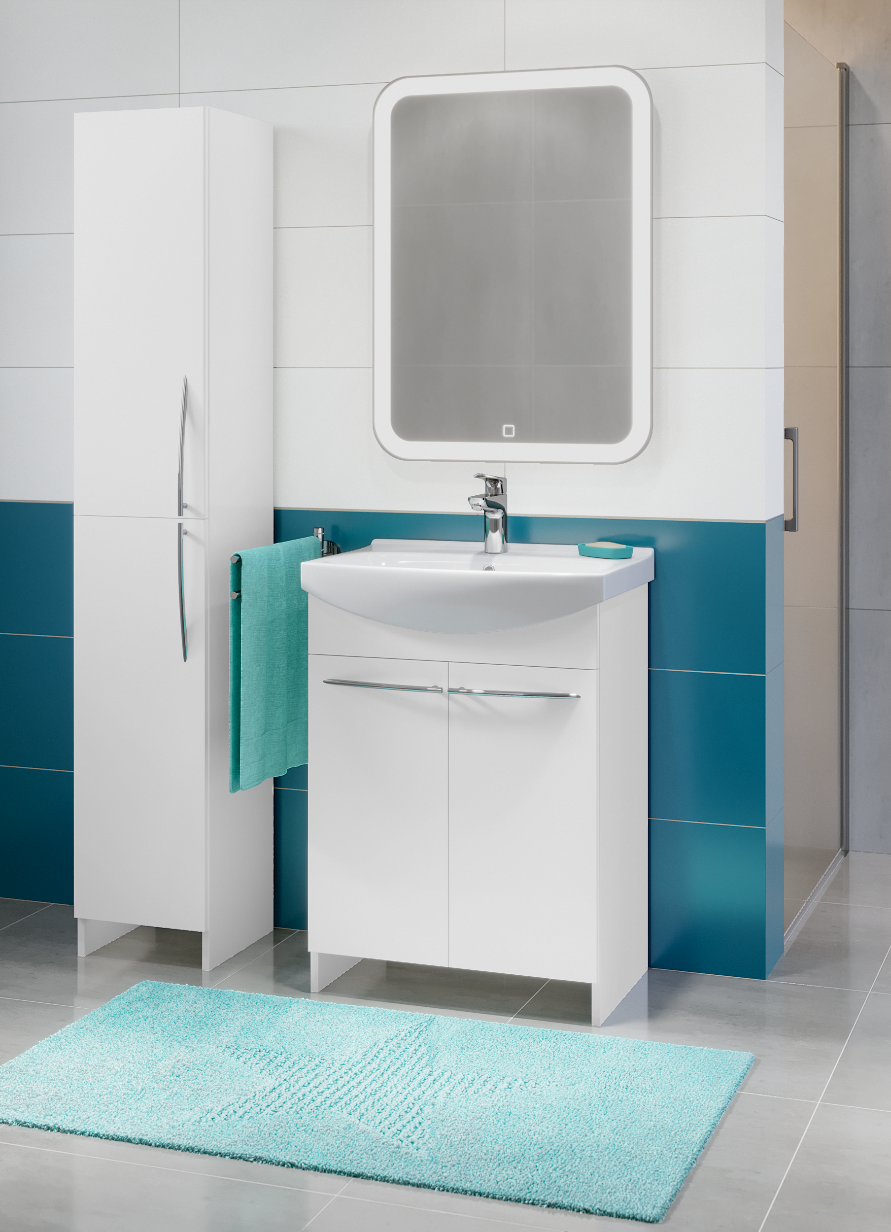 Zestaw szafka z umywalką Arsena 60.5 Cersanit - 6