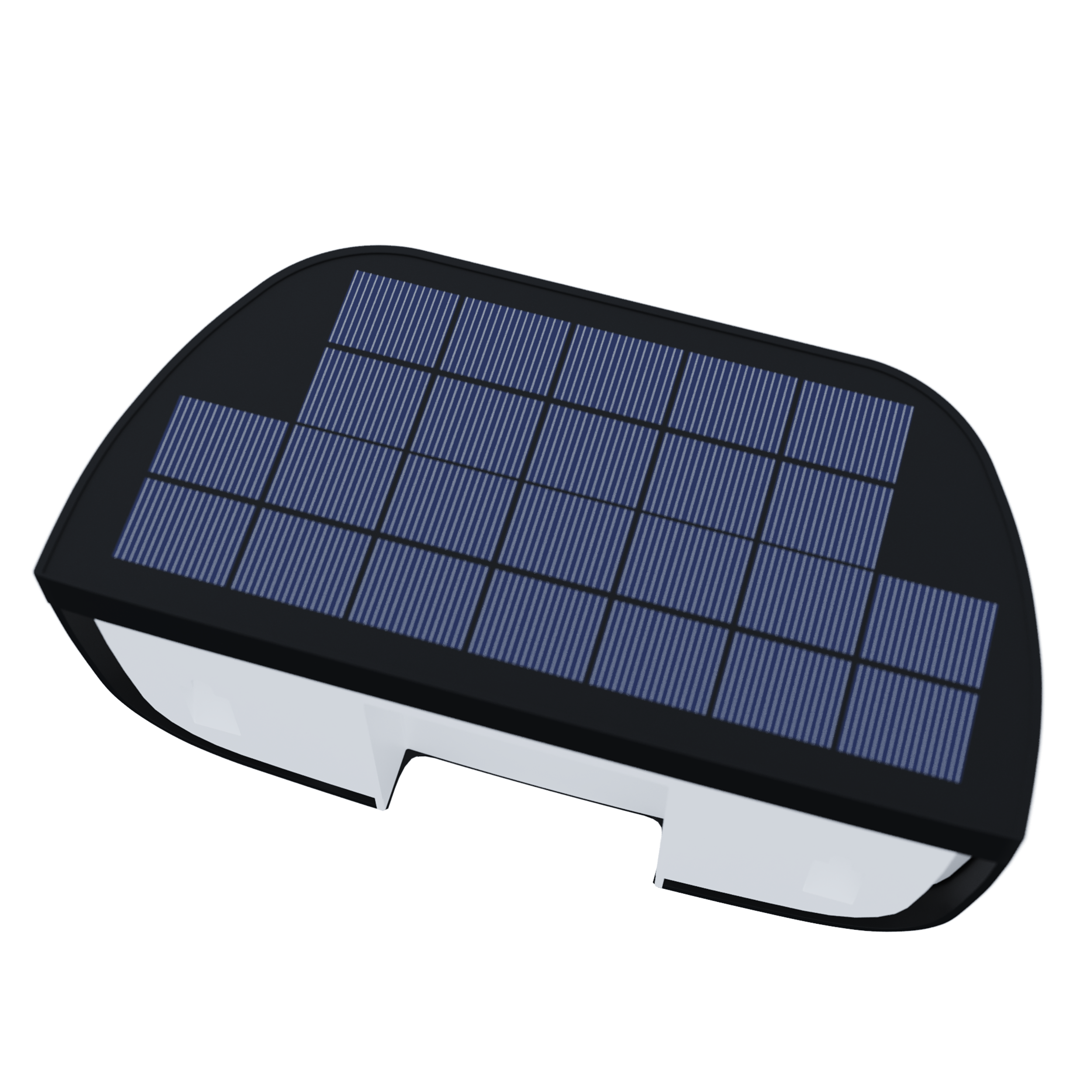 Candeeiro de parede solar 900lm IP44 27X12,3 cm preto Inspire - 2