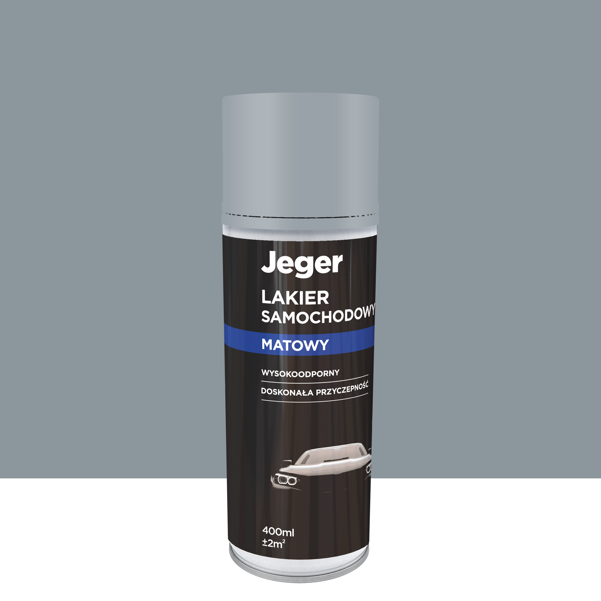 Lakier samochodowy podkład 0.4 l szary mat Jeger
