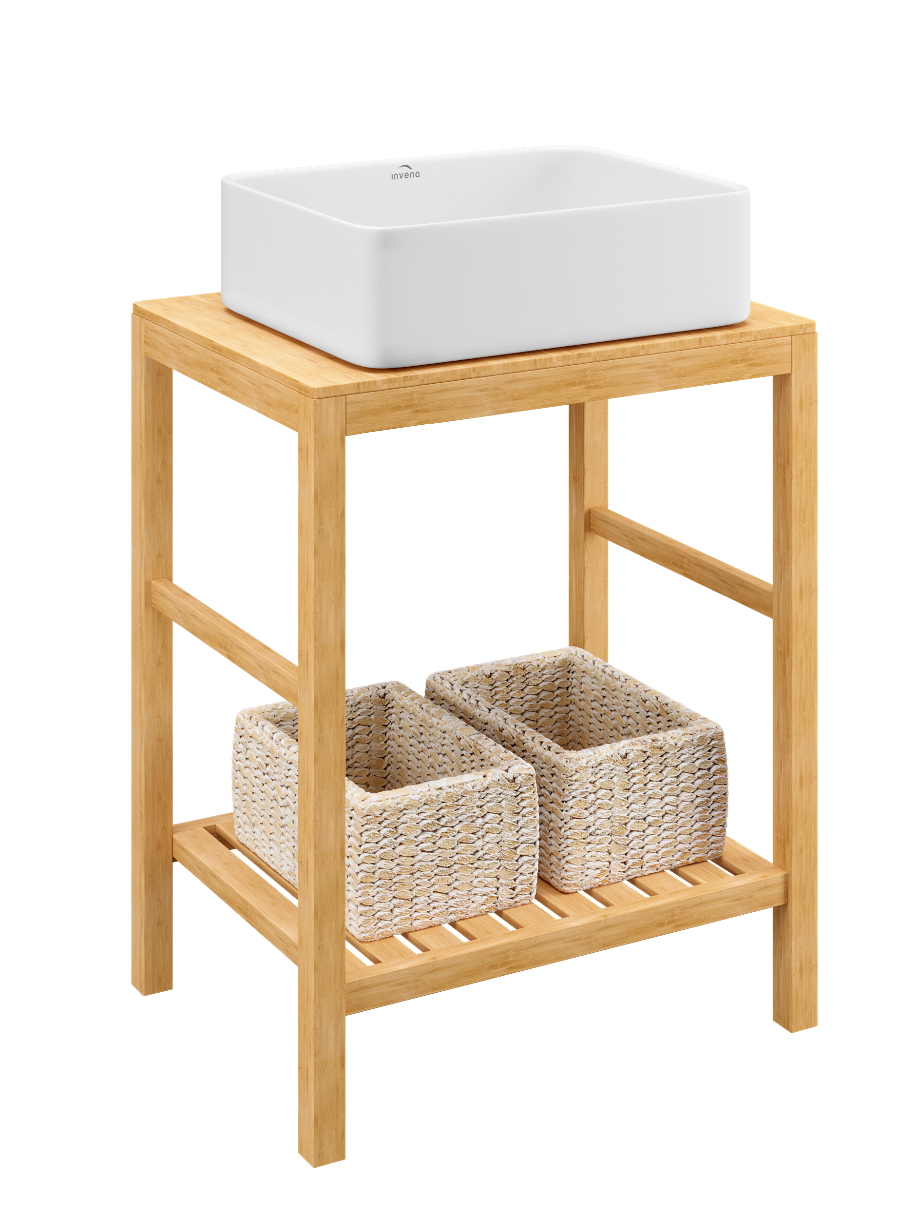 Umywalka ceramiczna nablatowa Nyks 48 x 37 Invena - 23