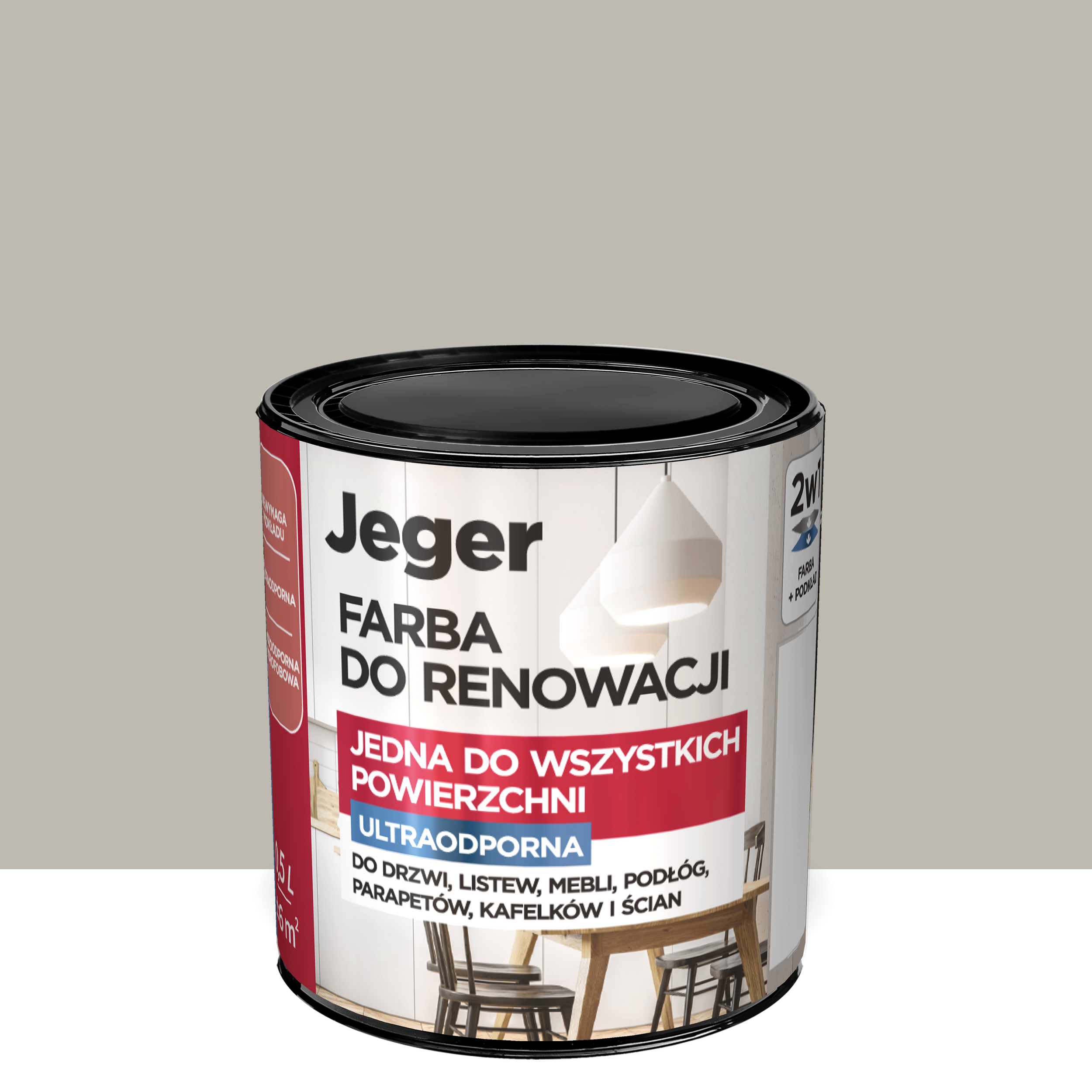 Farba renowacyjna ultraodporna 0.5 l Księżycowy kamień Jeger