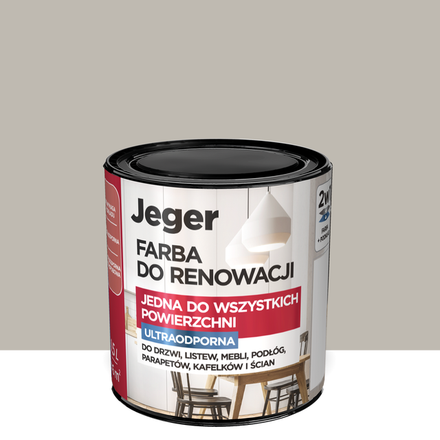 Farba renowacyjna ultraodporna 0.5 l Księżycowy kamień Jeger