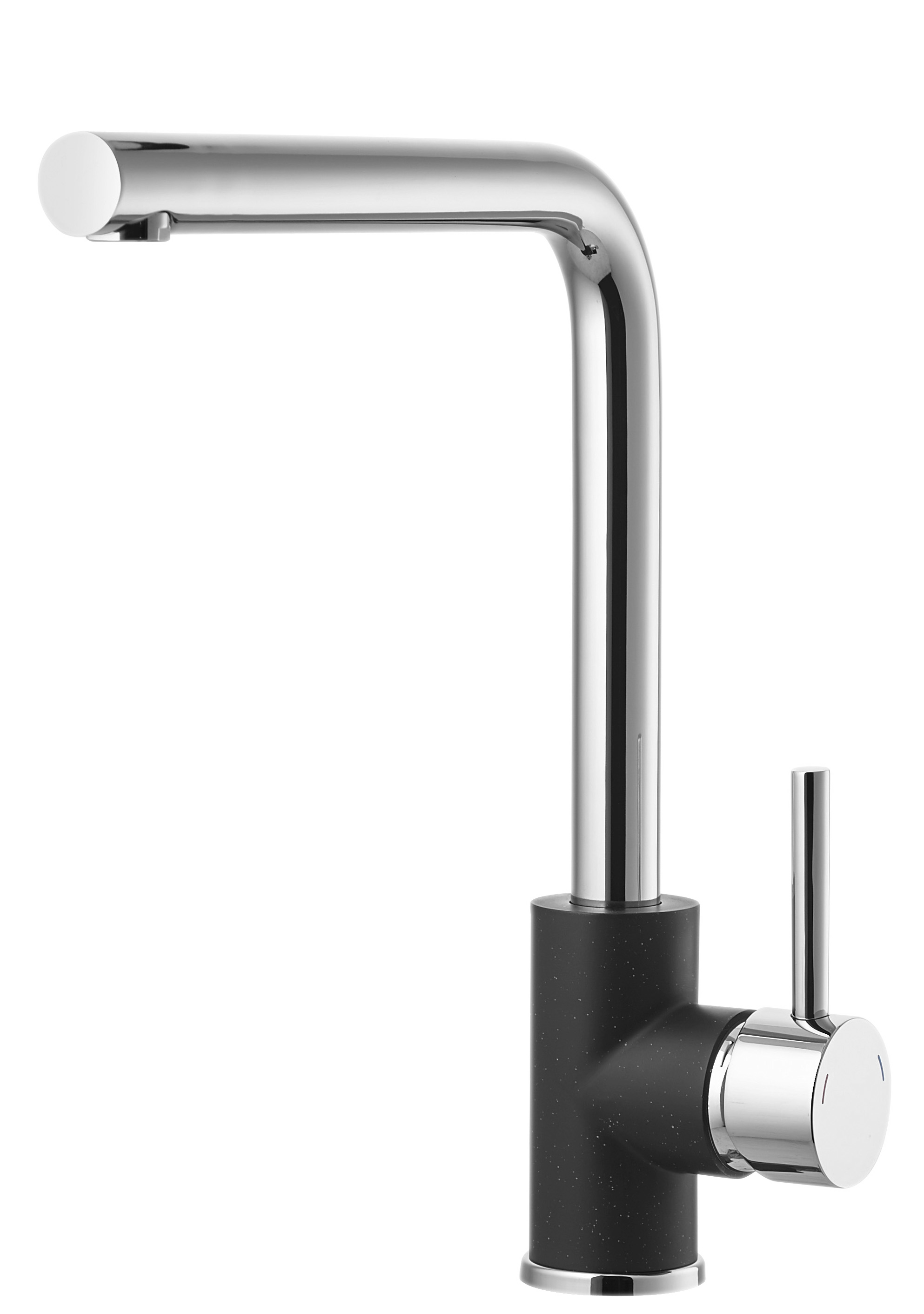 Bateria kuchenna Martina Czarna wylewka L 30 cm Axis