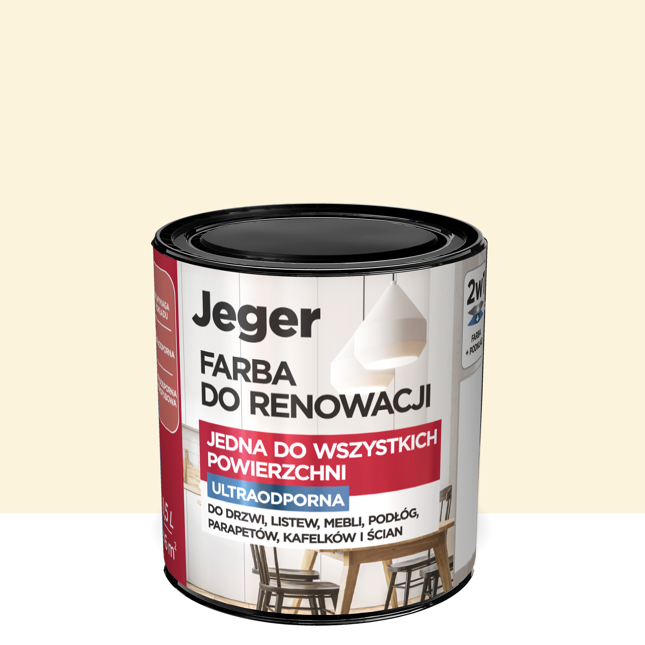 Farba renowacyjna ultraodporna 0.5 l Wanilia Jeger