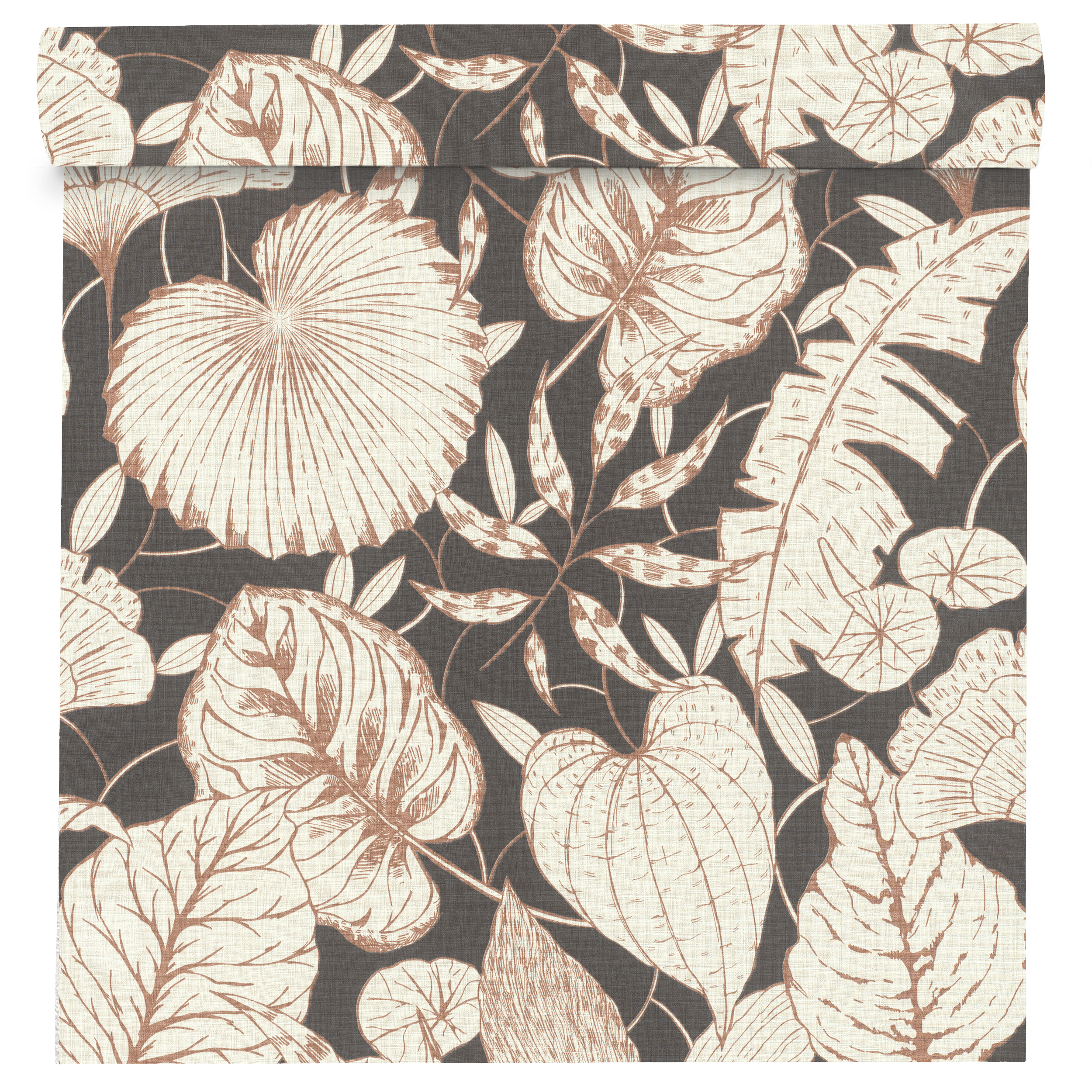 Carta da parati Feuilles Noir nero, 53 cm x 10.05 m - 9