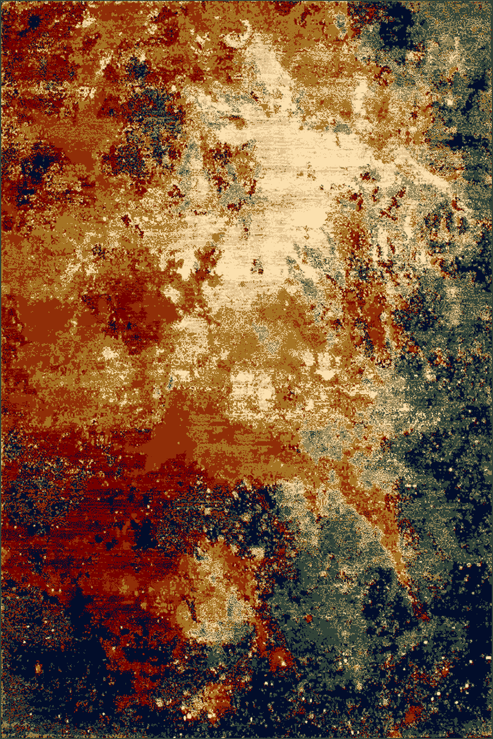 Dywan wełniany Omega Mia czerwony 170 x 235 cm