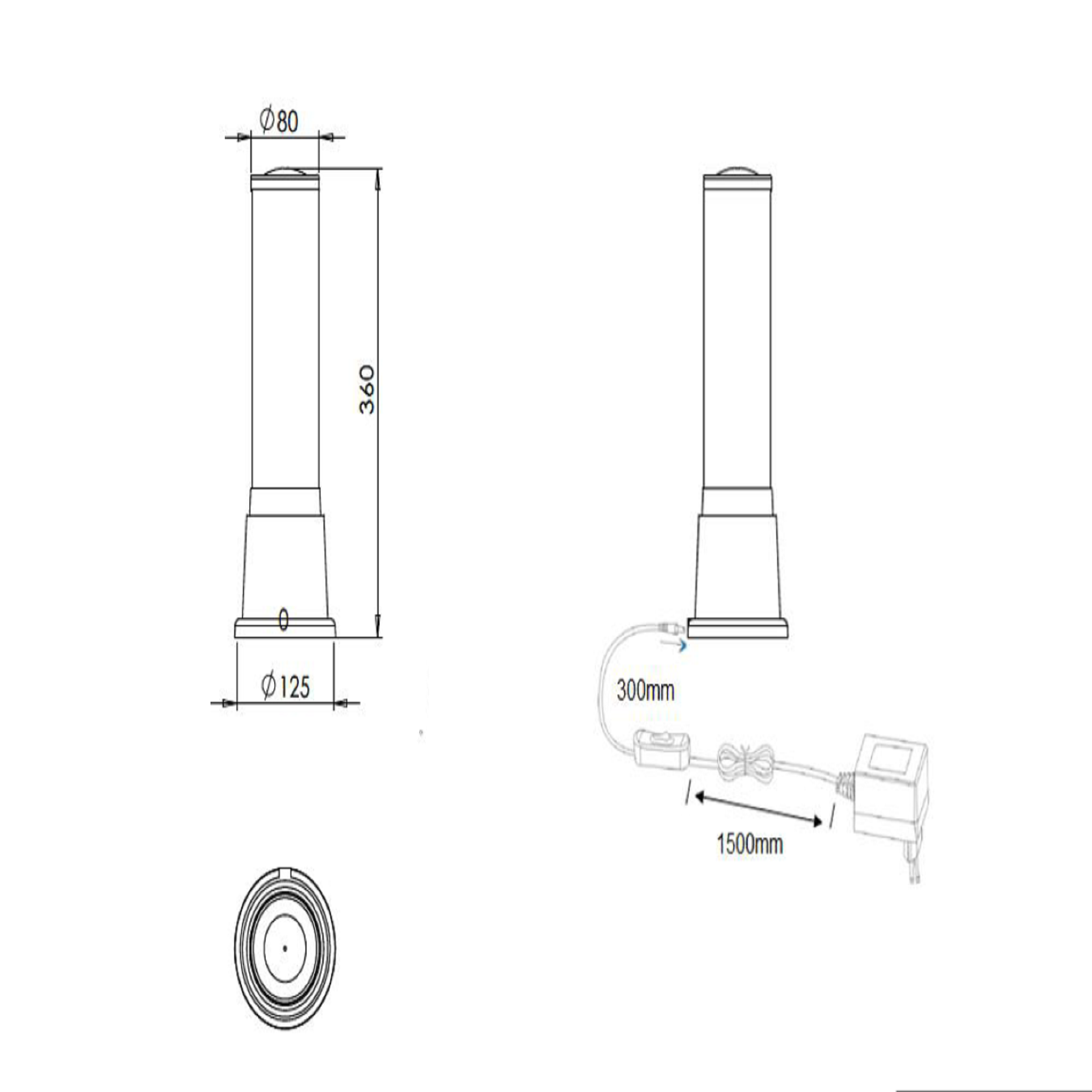 Lampka stołowa Jelly szara LED Trio Lighting Inter - 3