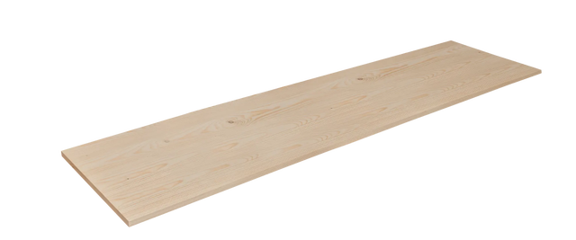 Półka ścienna drewniana klejona świerk 1.8x40x200 cm