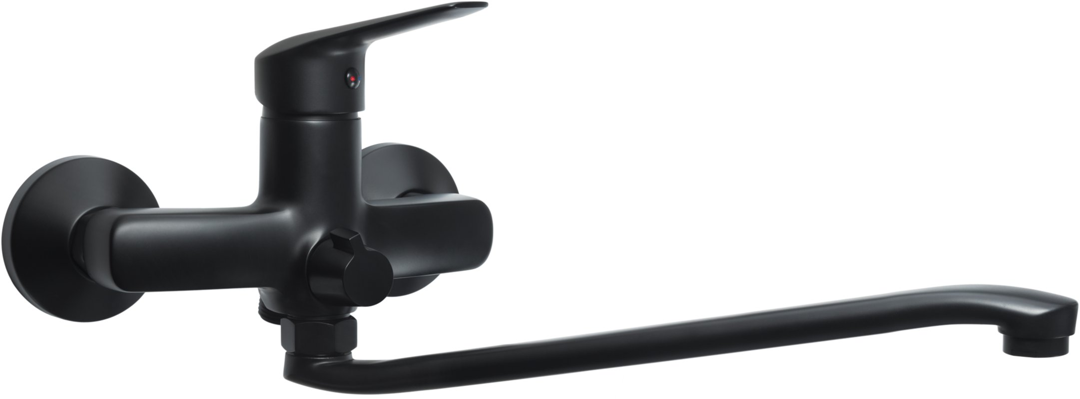 Bateria wannowo-umywalkowa czarna Boro Deante