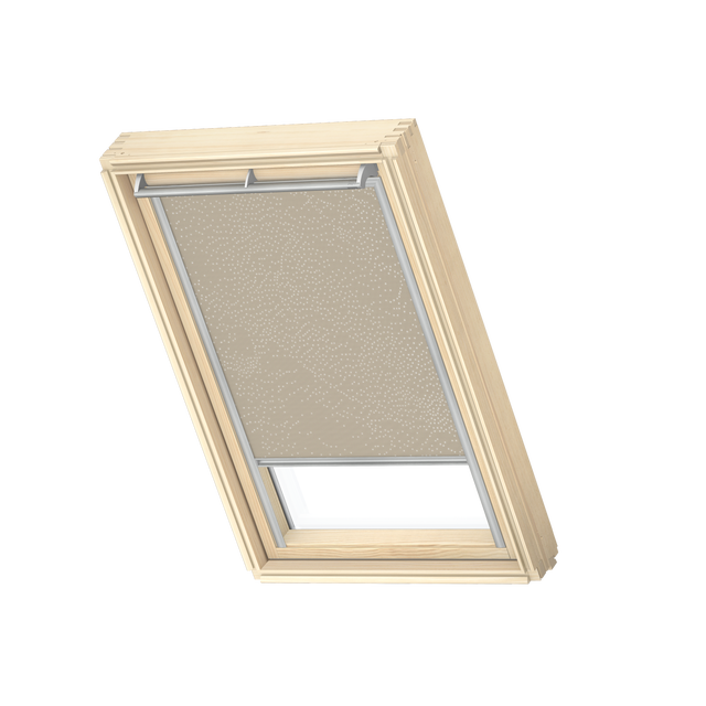 Roleta zaciemniająca do okna dachowego 78x118 cm beżowa z aluminiową ramą Velux