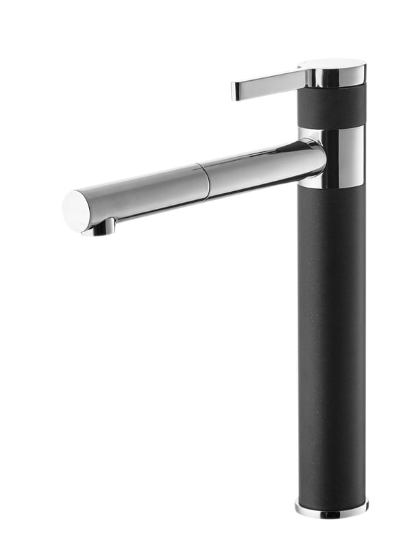 Bateria kuchenna Carla Axis Ciemny szary wylewka L 30 cm