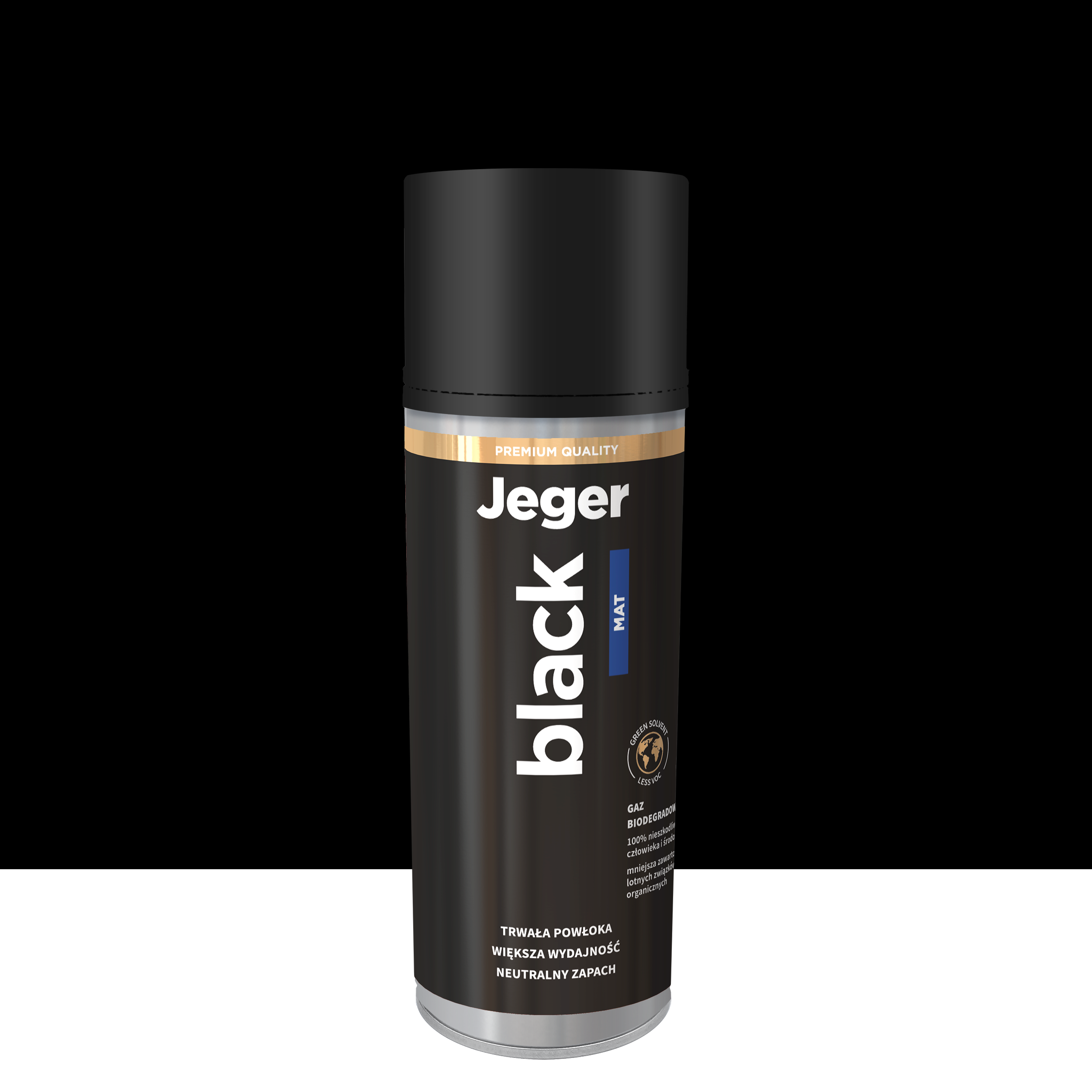 Spray 0.4 l czarny mat Jeger