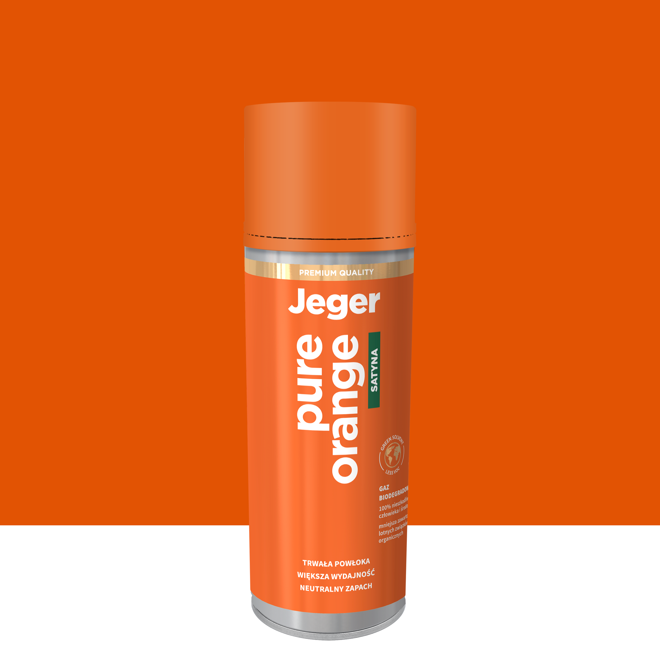 Spray 0.4 l pomarańczowy satynowy Jeger