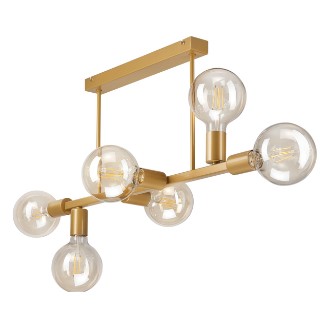 Lampa sufitowa Astrid złota 6 x E27 Lamkur