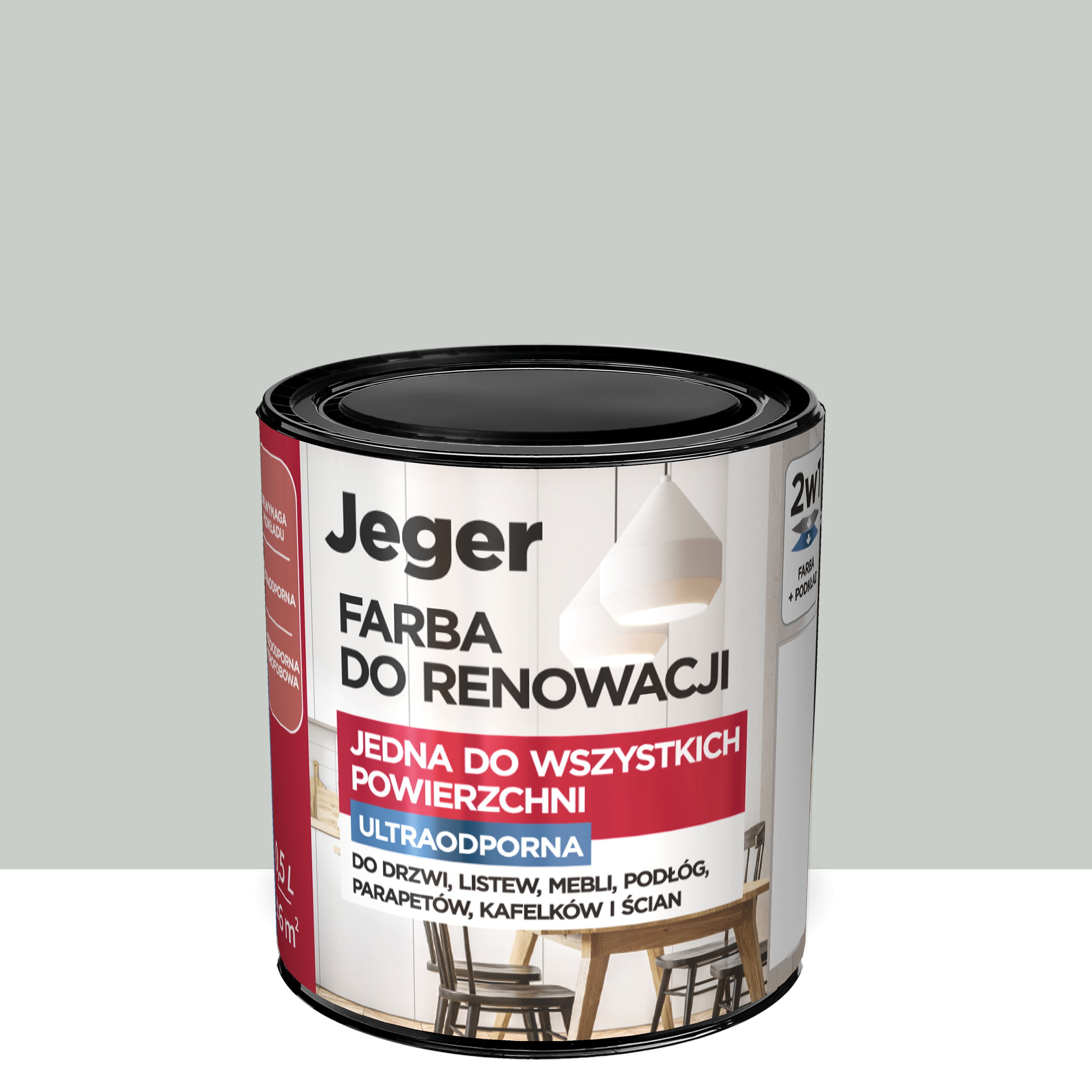Farba do renowacji 0.5 l Ciepły szary JEGER