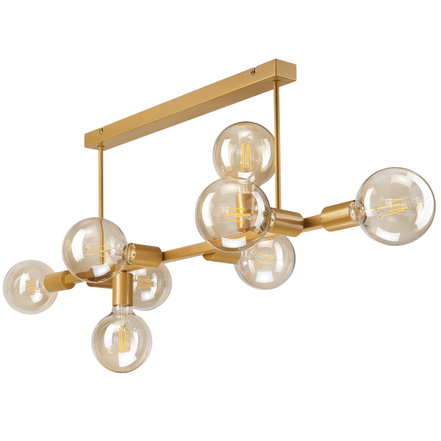 Lampa sufitowa Astrid złota 8 x E27 Lamkur