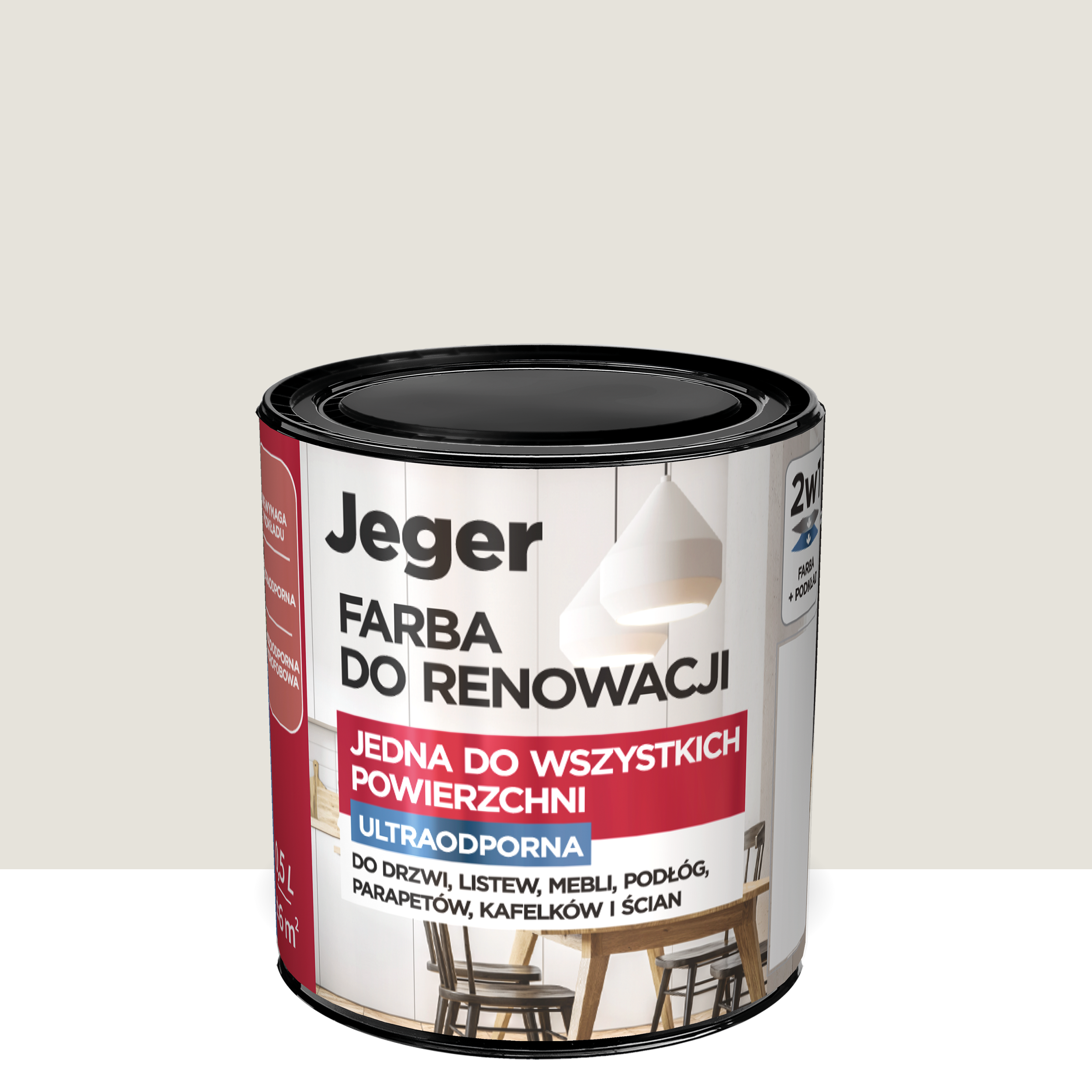 Farba do renowacji 0.5 l Przełamany szary JEGER