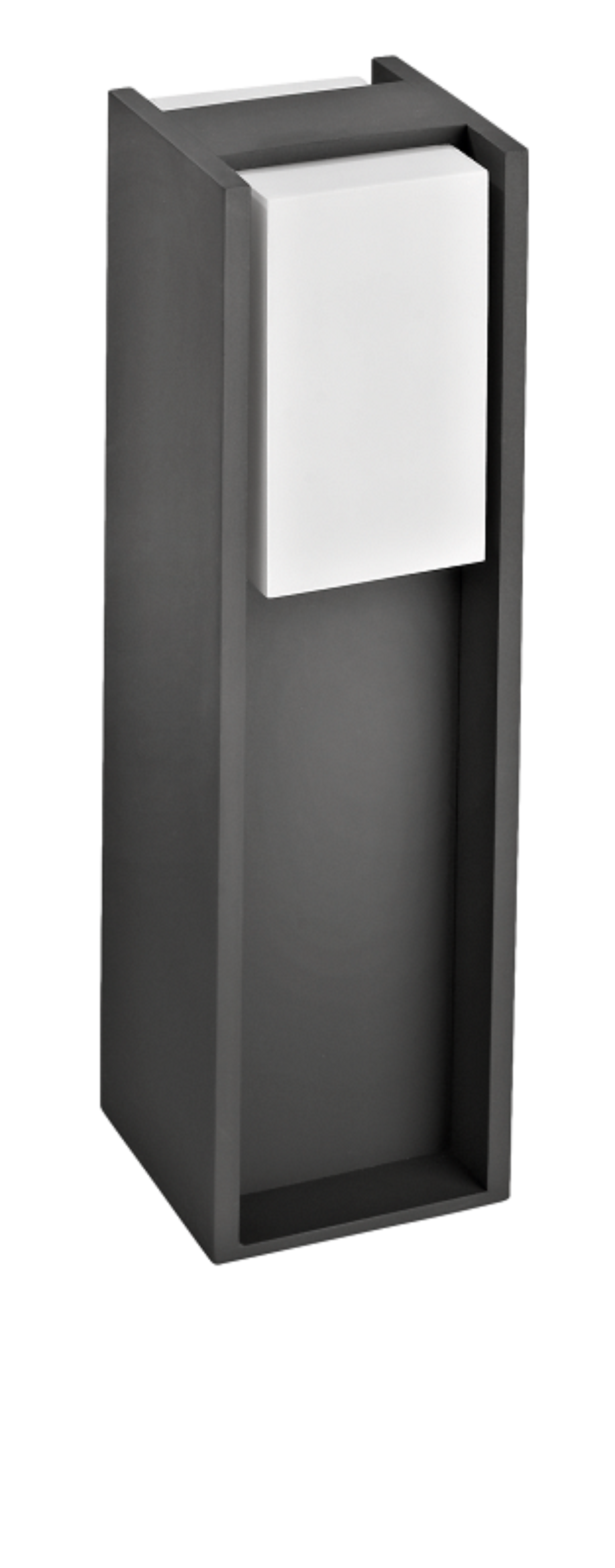 Baliza de jardín exterior E27 Philips 40.2 cm negro resistencia IP44 - 4