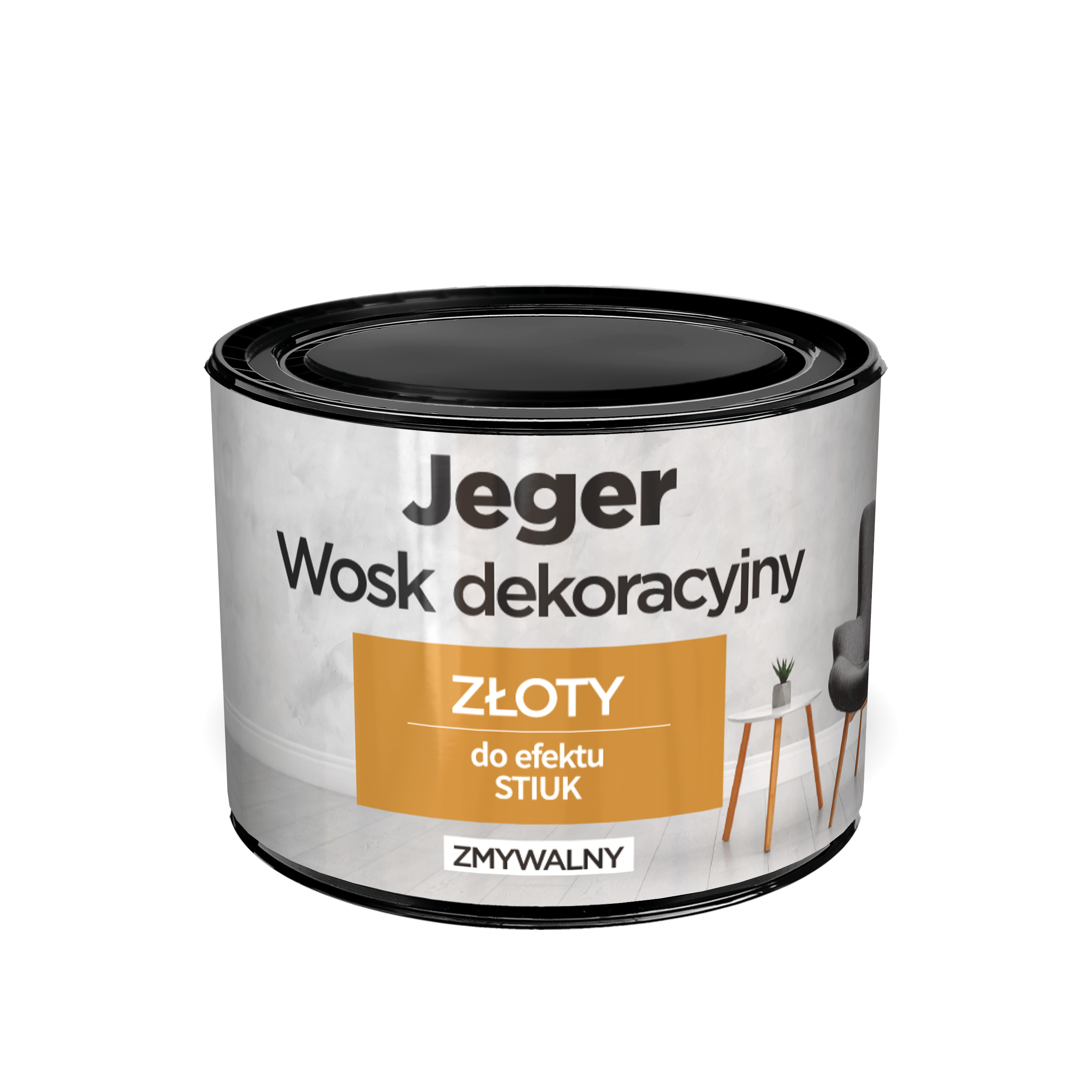 Wosk dekoracyjny złoty 0.25 l Jeger