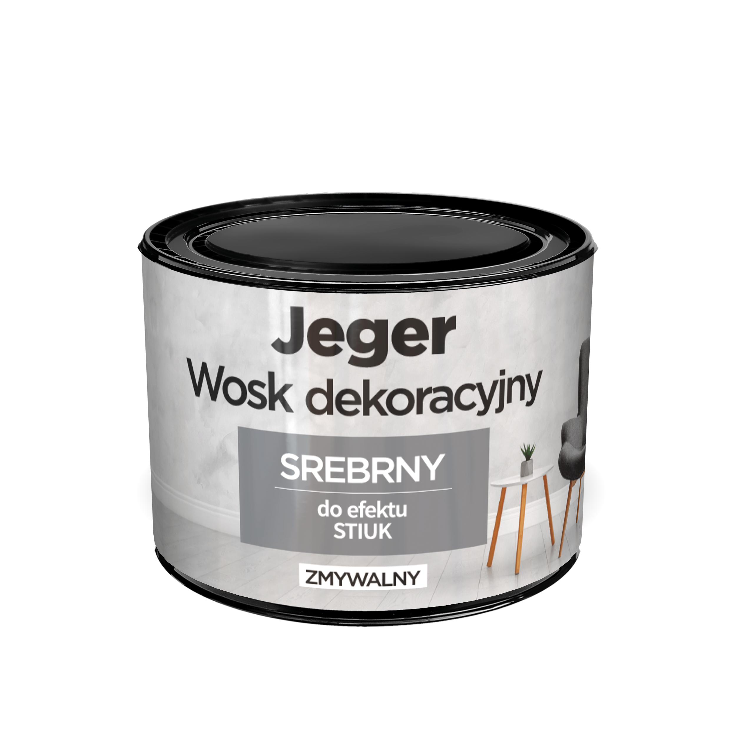 Wosk dekoracyjny srebrny 0.25 l Jeger