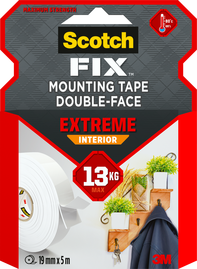 Taśma montażowa Scotch dwustronna extremalna 19mmx5 m
