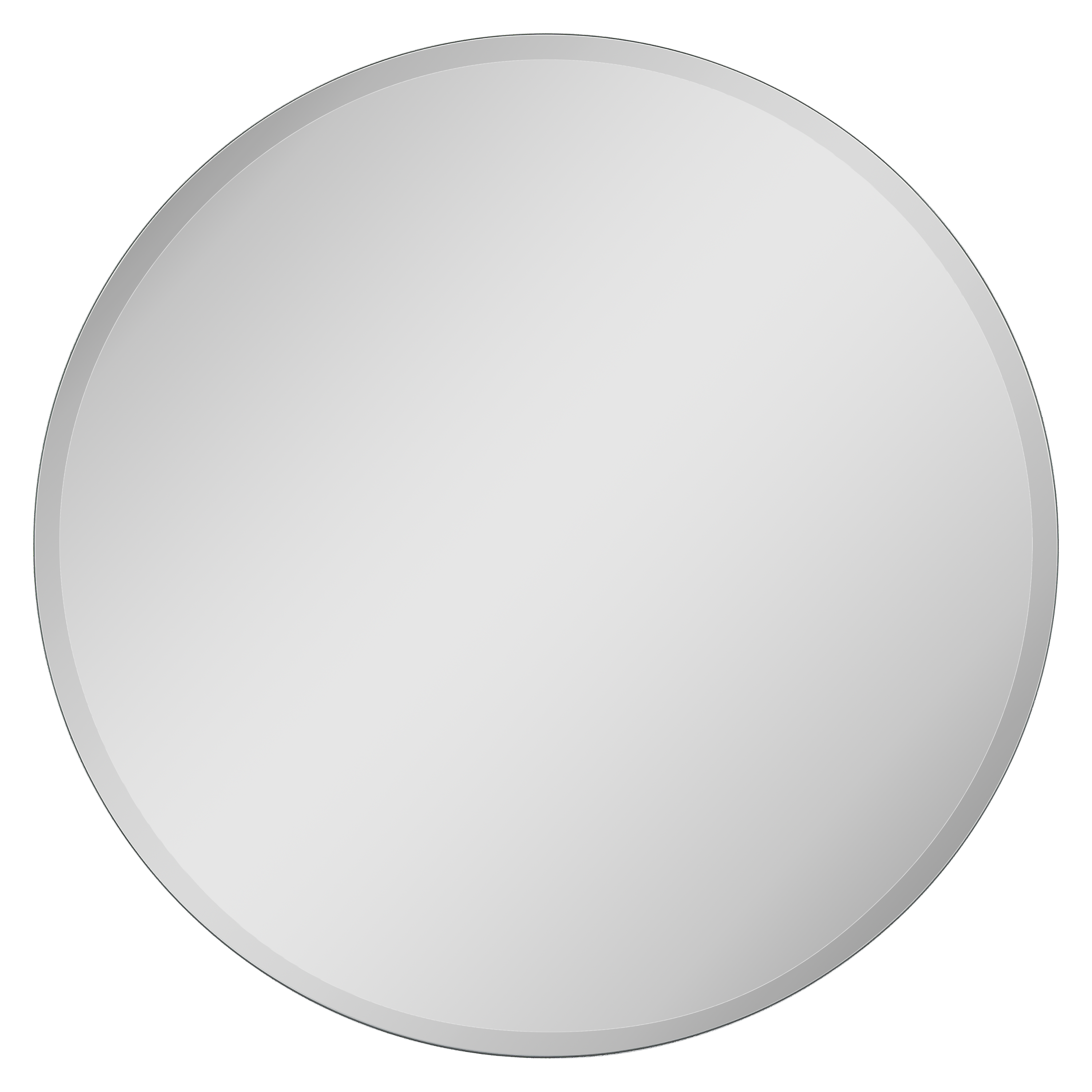 Lustro łązienkowe bez oświetlenia Koło 60 x 60 F Dubiel Vitrum