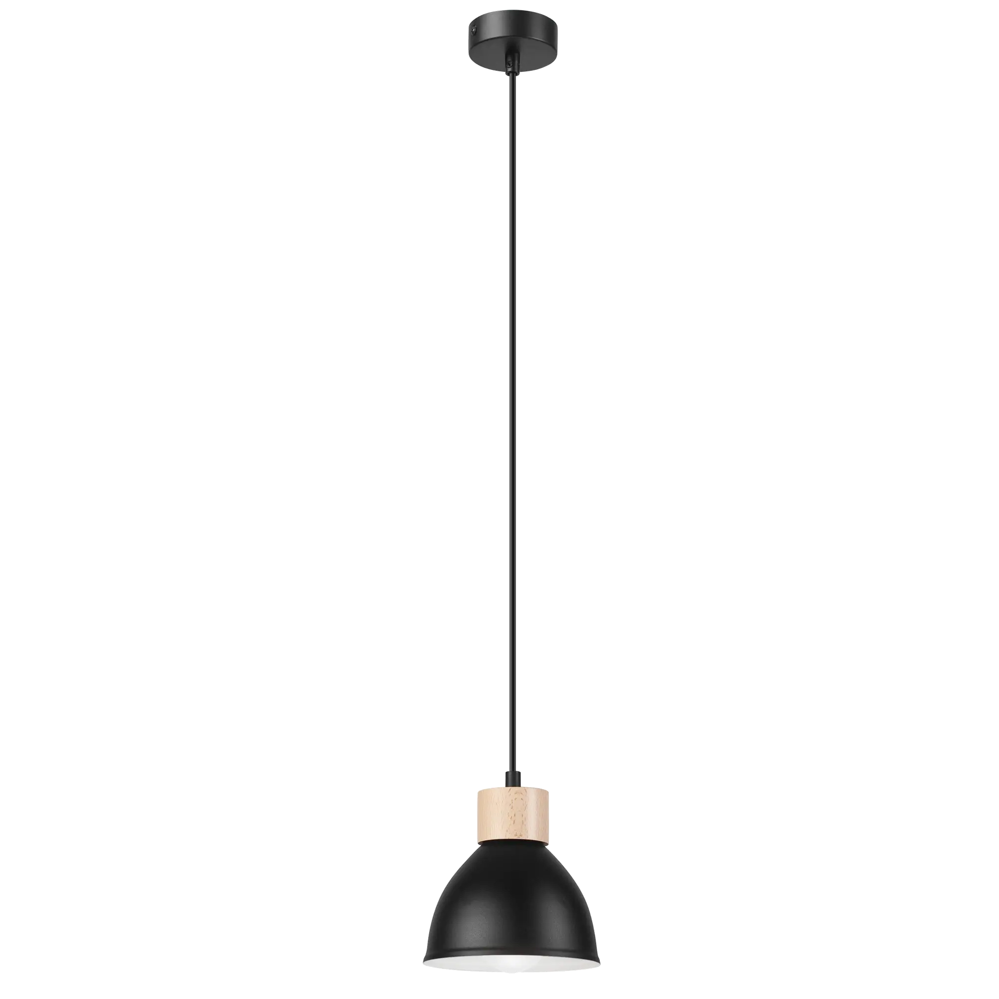 Lampa wisząca Nico E27 czarna Lamkur