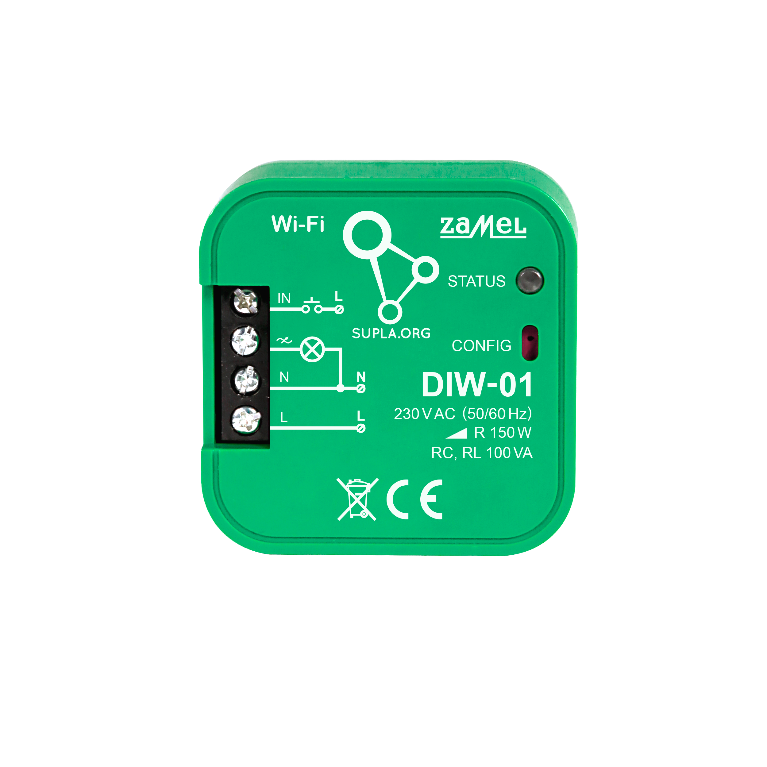 Ściemniacz WiFi do oświetlenia DIW-01 SUPLA ZAMEL