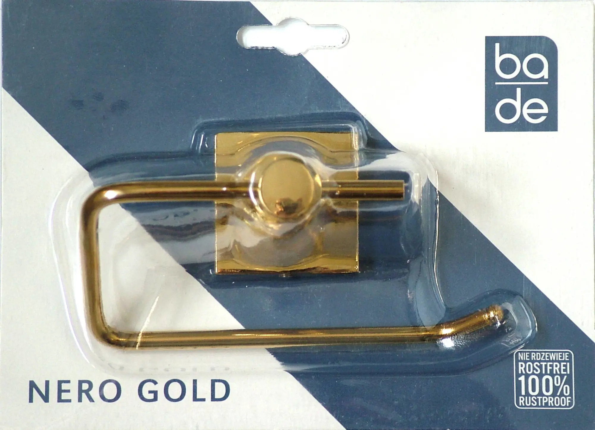 Uchwyt ścienny na papier toaletowy Nero Gold Ba-De - 5