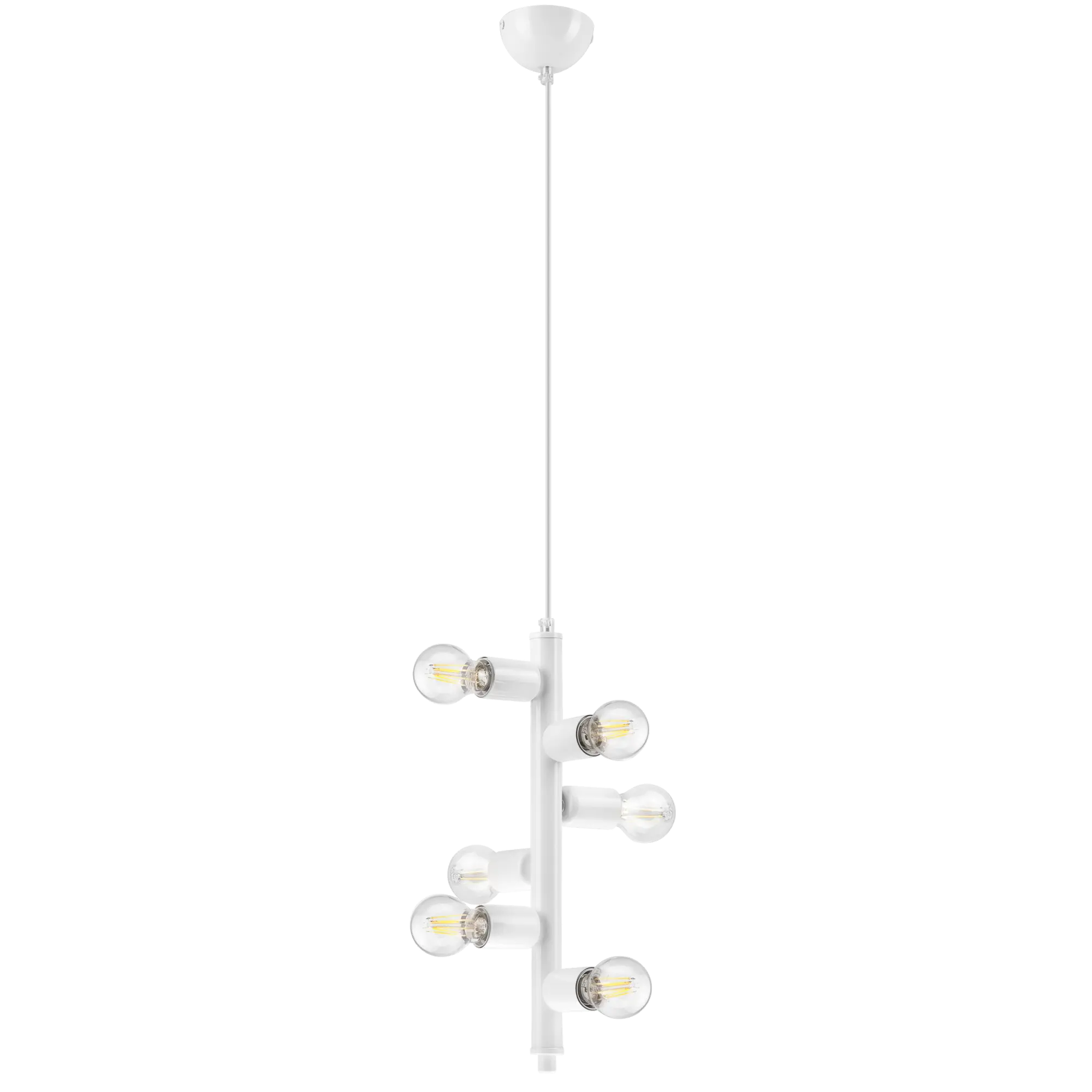 Lampa wisząca Lina biała 6 x E27 Lamkur