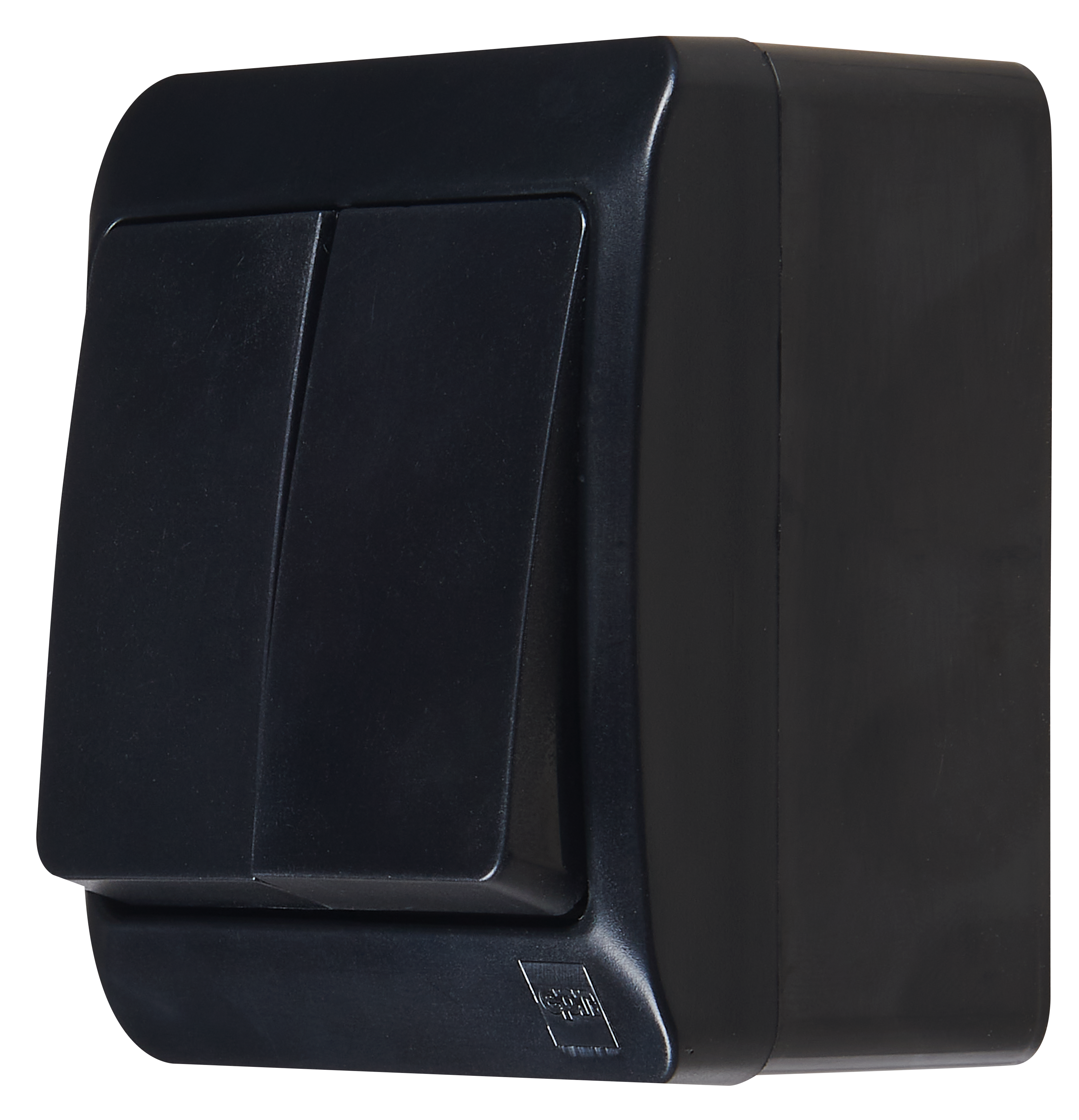 Włącznik podwójny Hermes IP44 czarny ELEKTRO-PLAST - 2