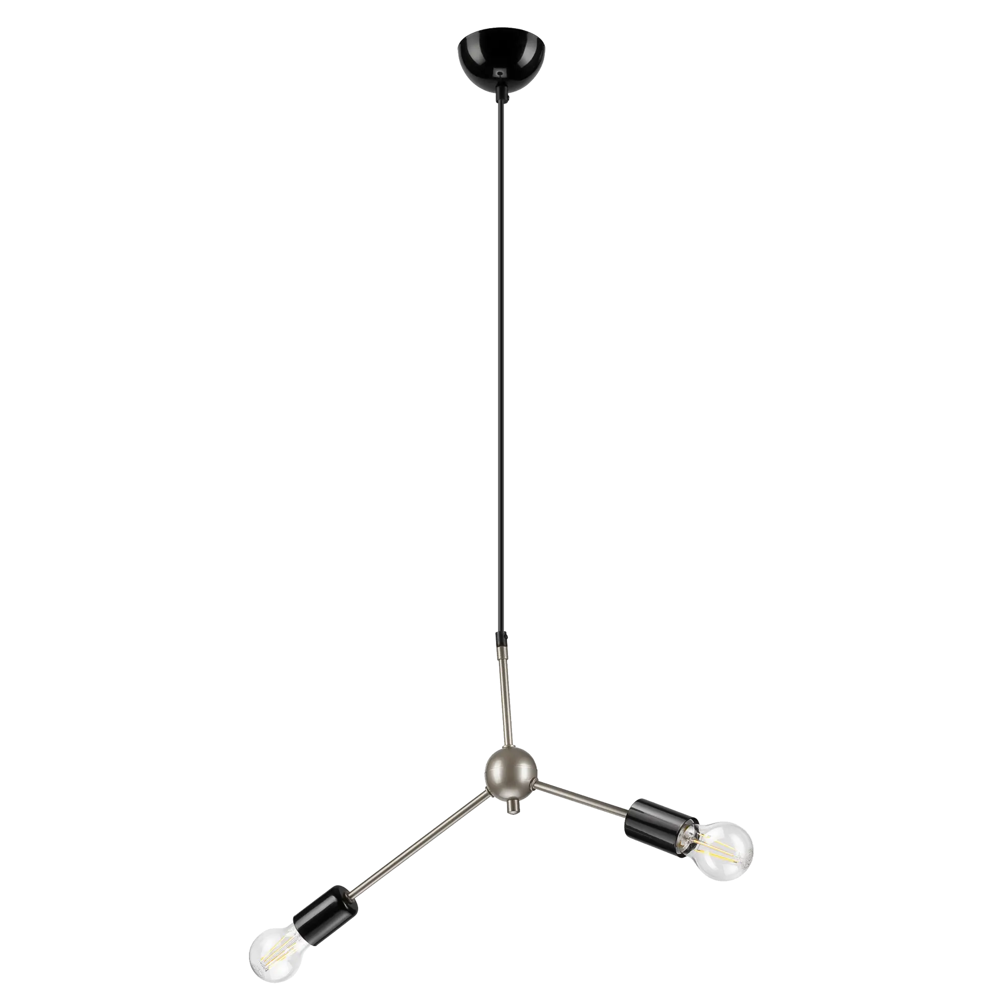 Lampa wisząca Alessia szara 2 x E27 Lamkur