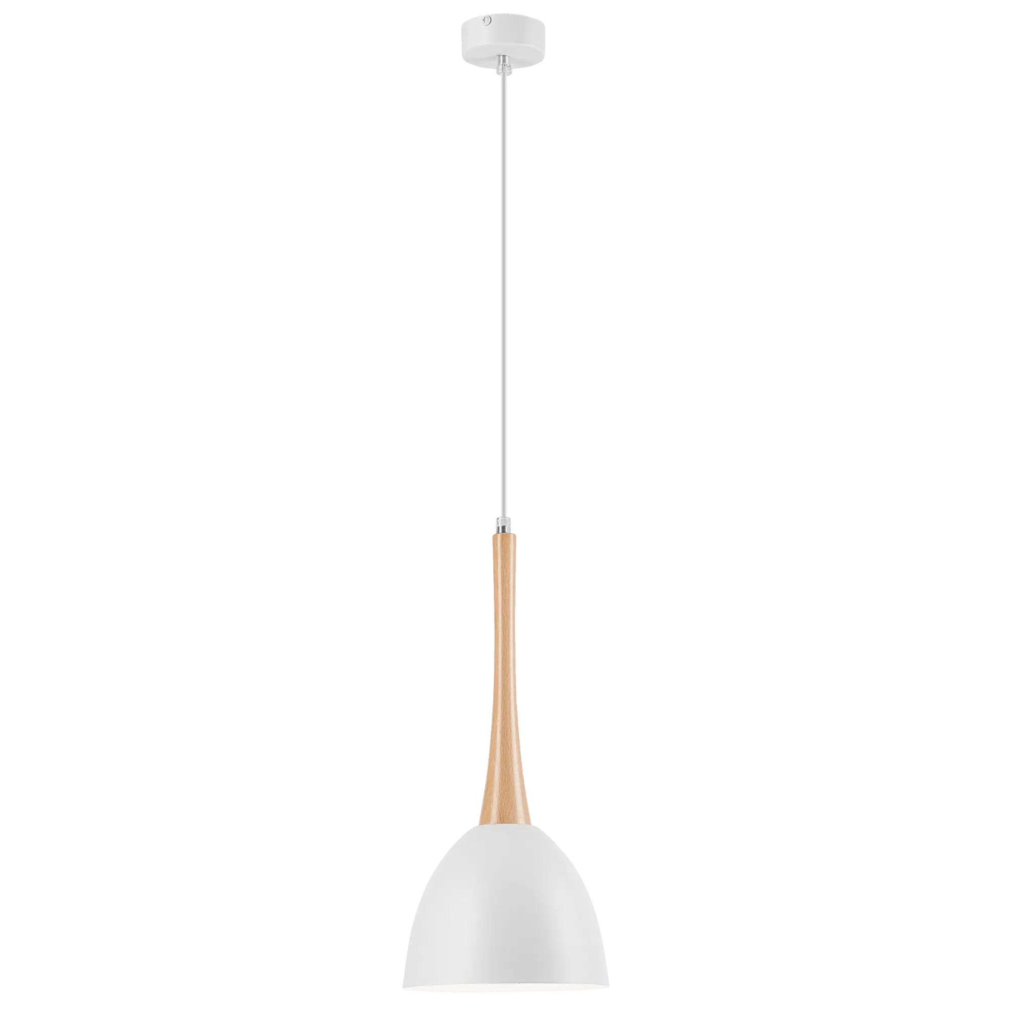 Lampa wisząca biały E27 Lamkur
