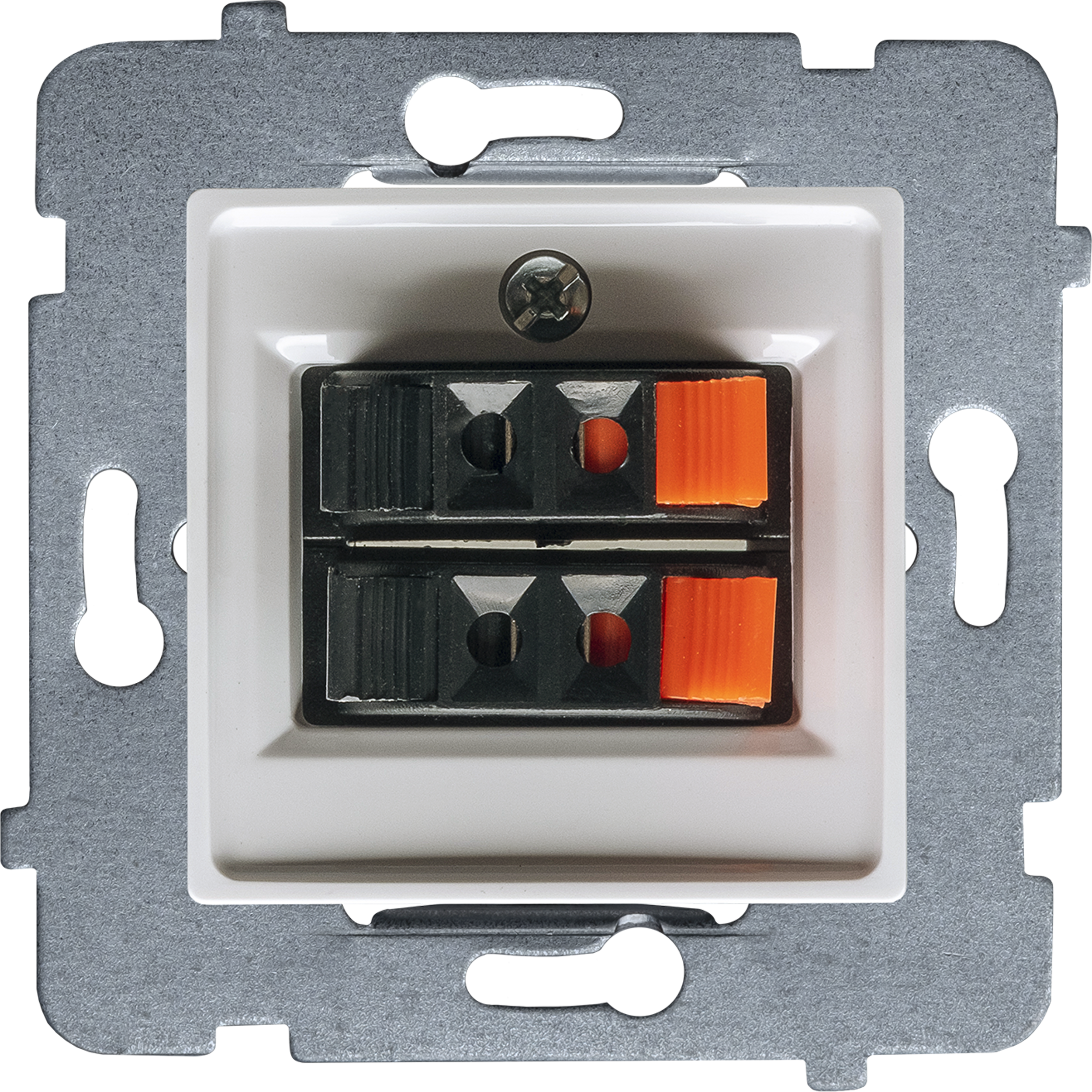 Gniazdo głośnikowe Laura białe Polmark