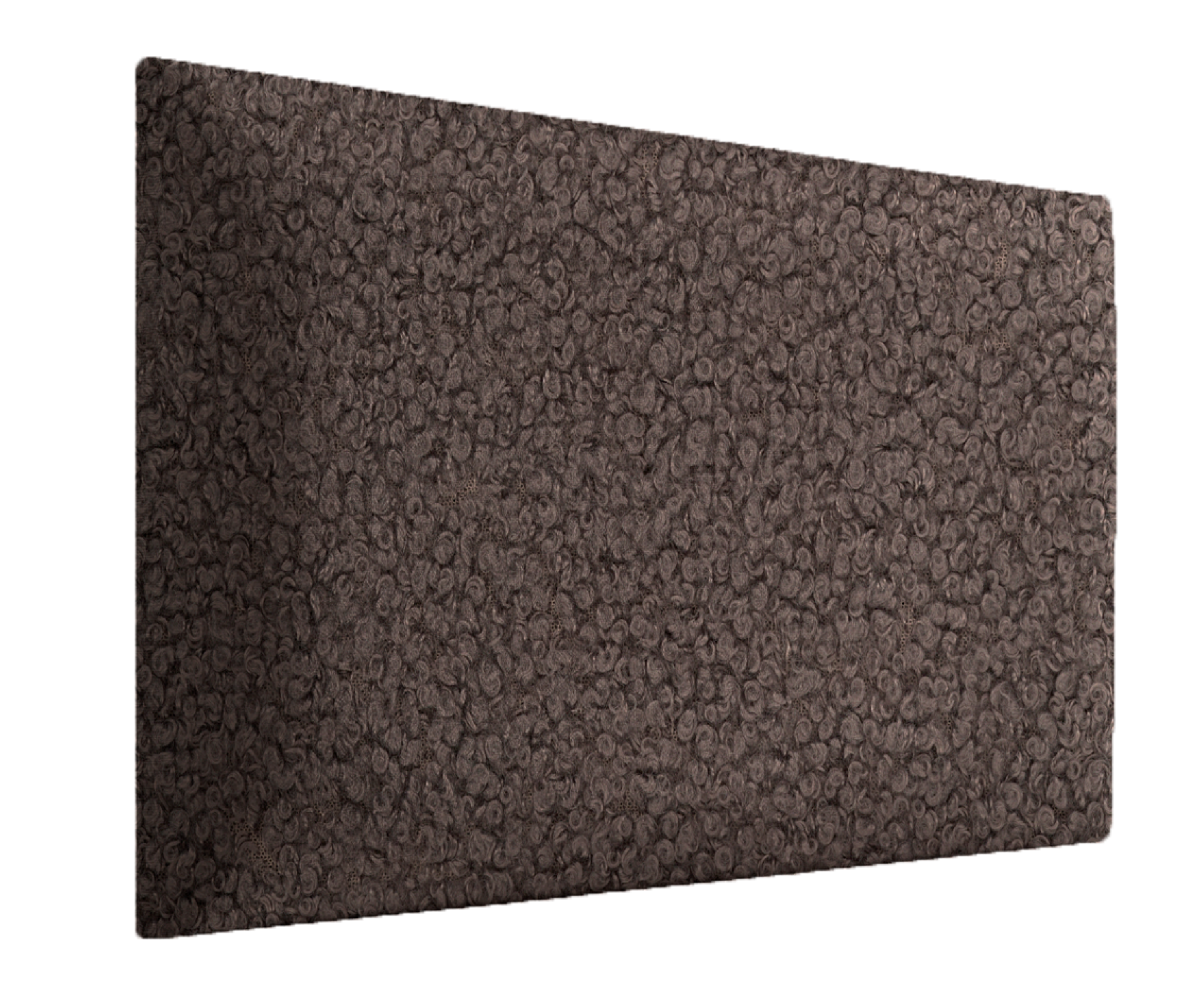 Panel ścienny tapicerowany prostokąt 60x30 cm szary Baranek Stelle