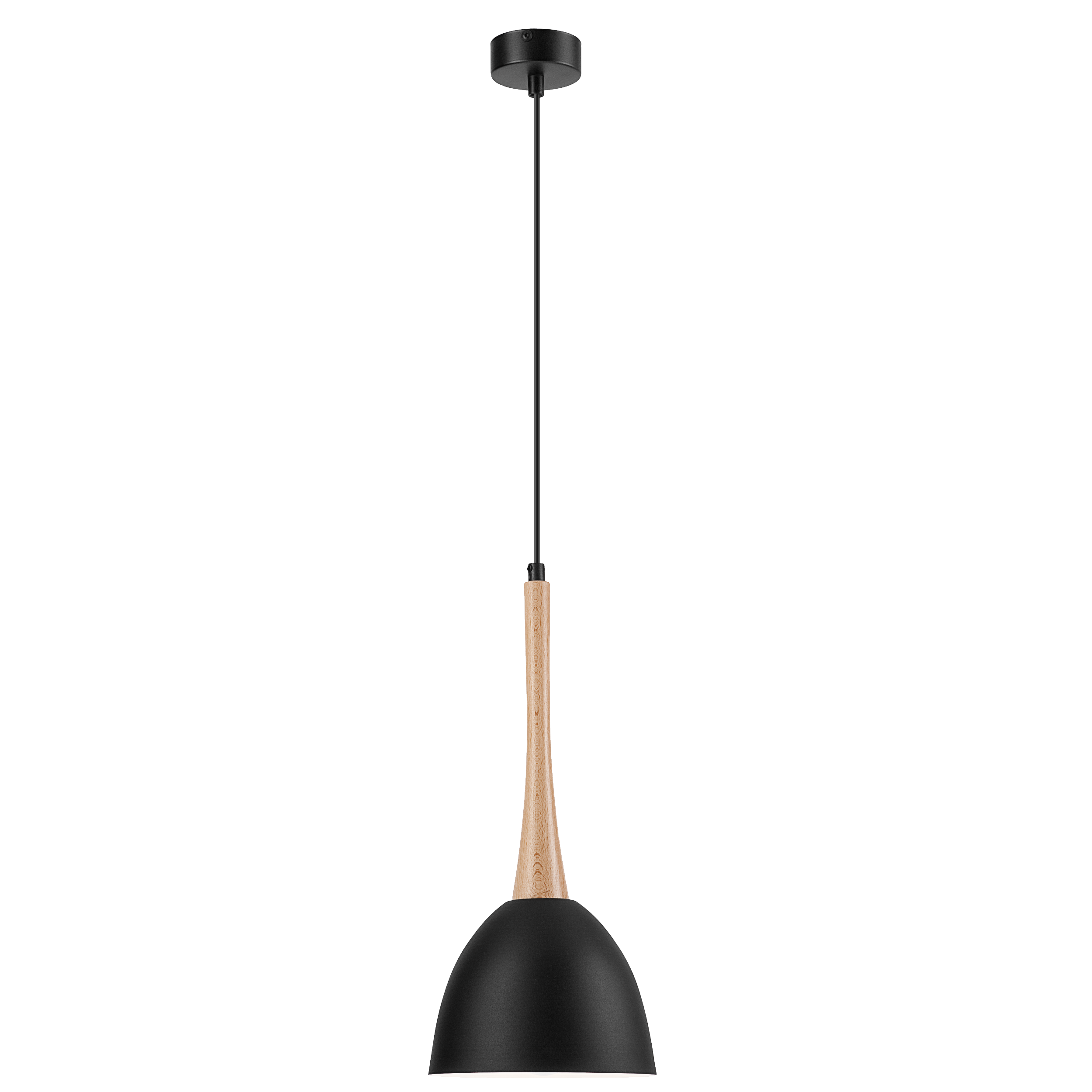 Lampa wisząca Vanessa czarna E27 Lamkur