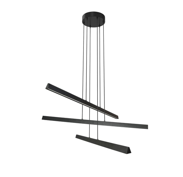 Lampa wisząca Finch czarna LED Inspire